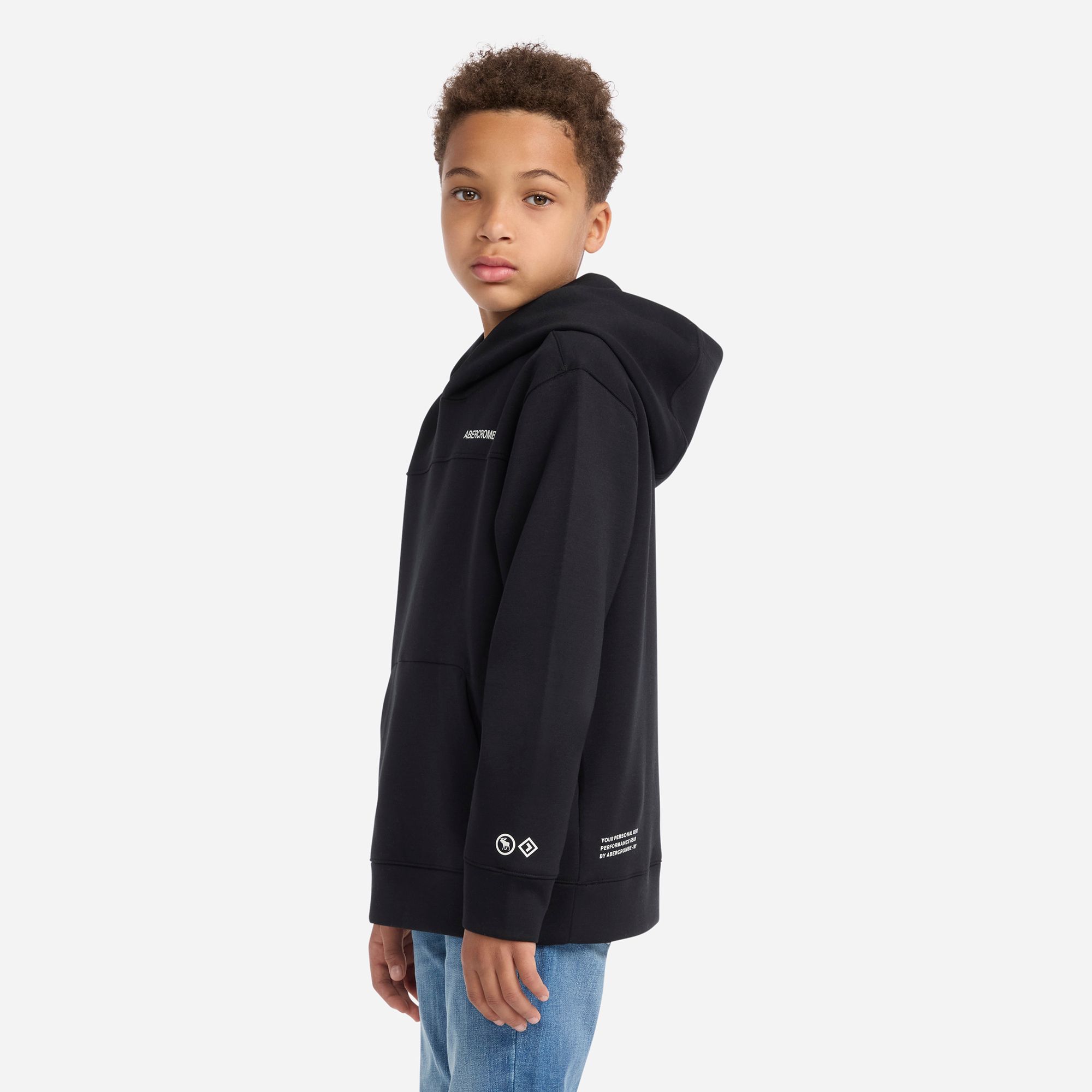 abercrombie kids neoknit technical pullover hoodie product image