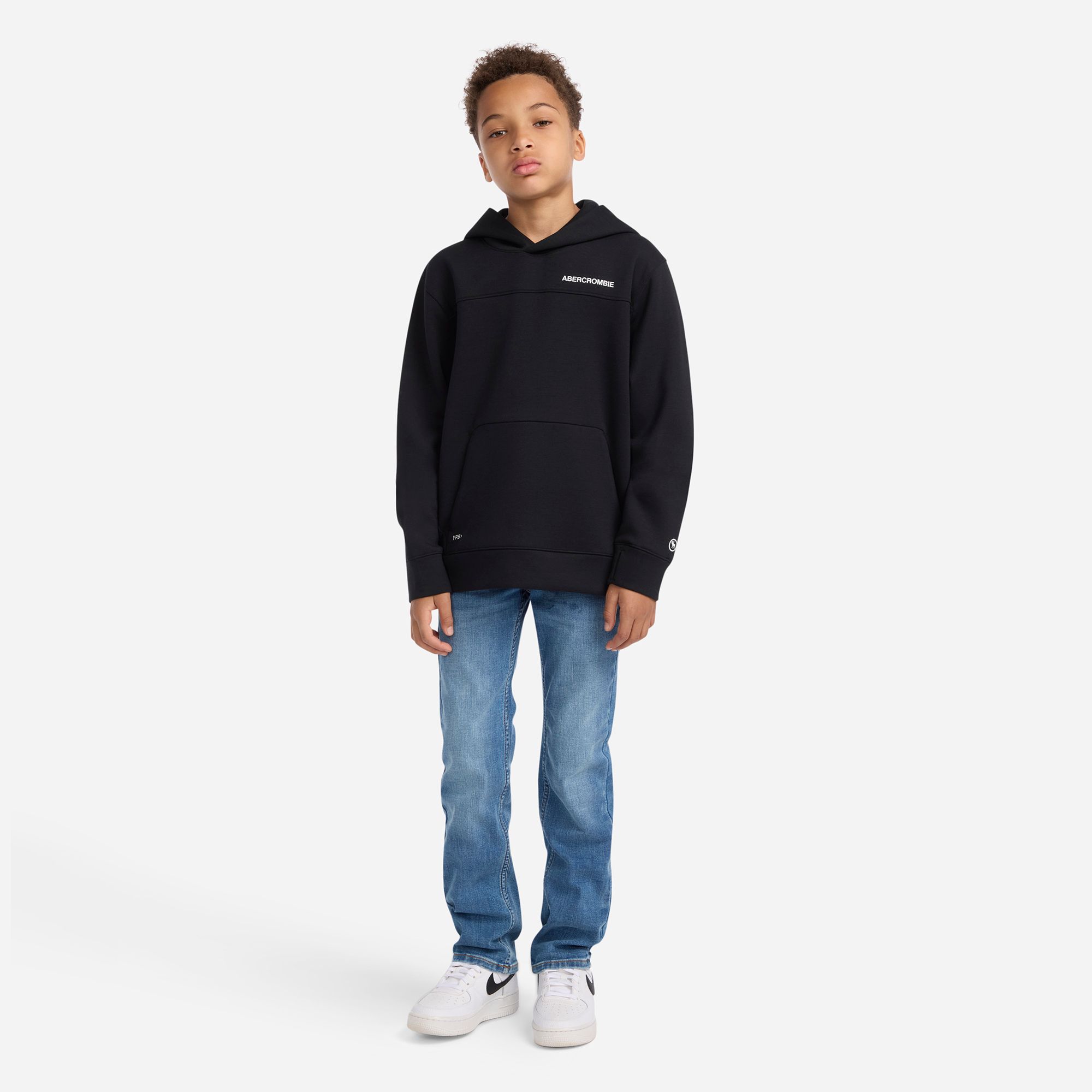abercrombie kids neoknit technical pullover hoodie product image