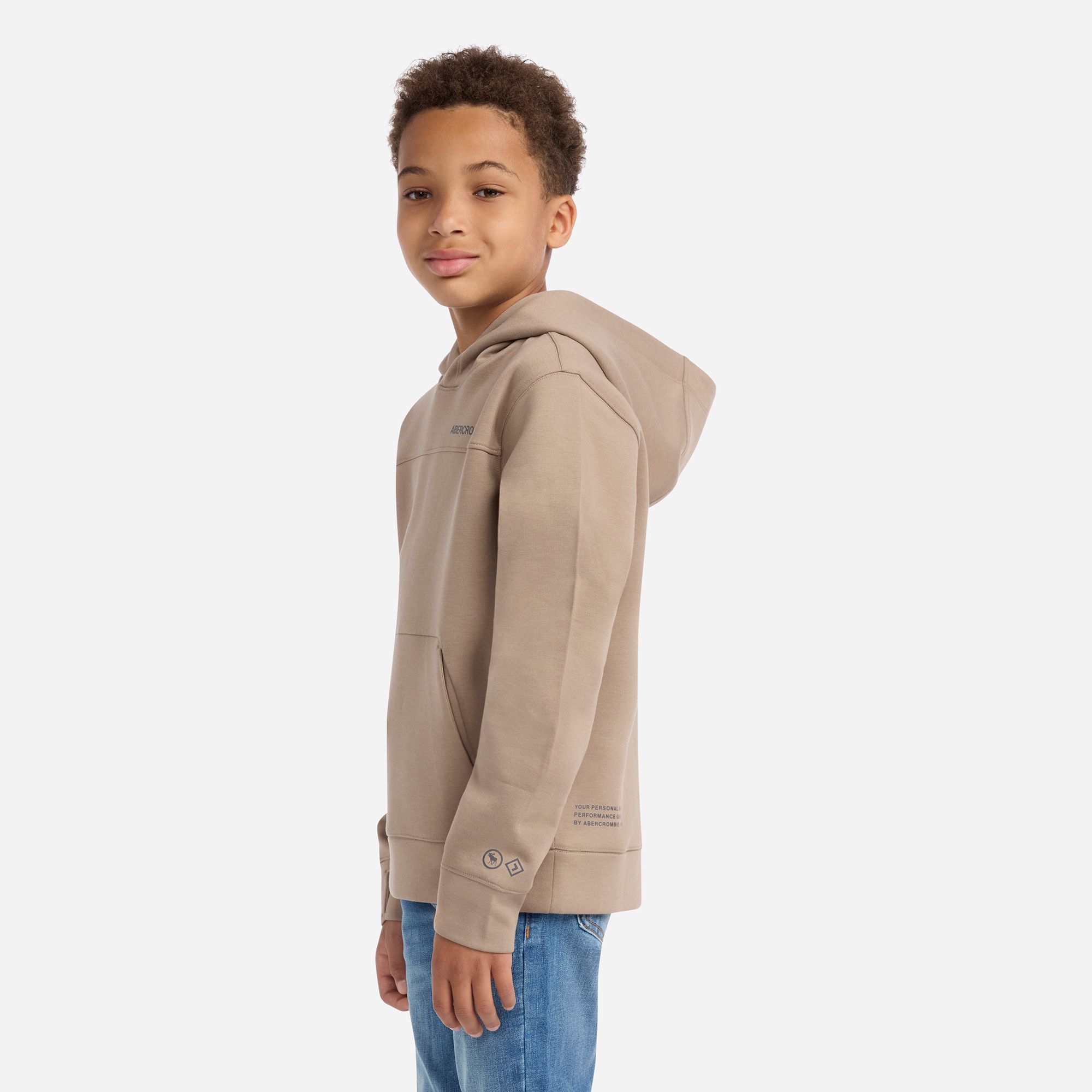 abercrombie kids neoknit technical pullover hoodie product image