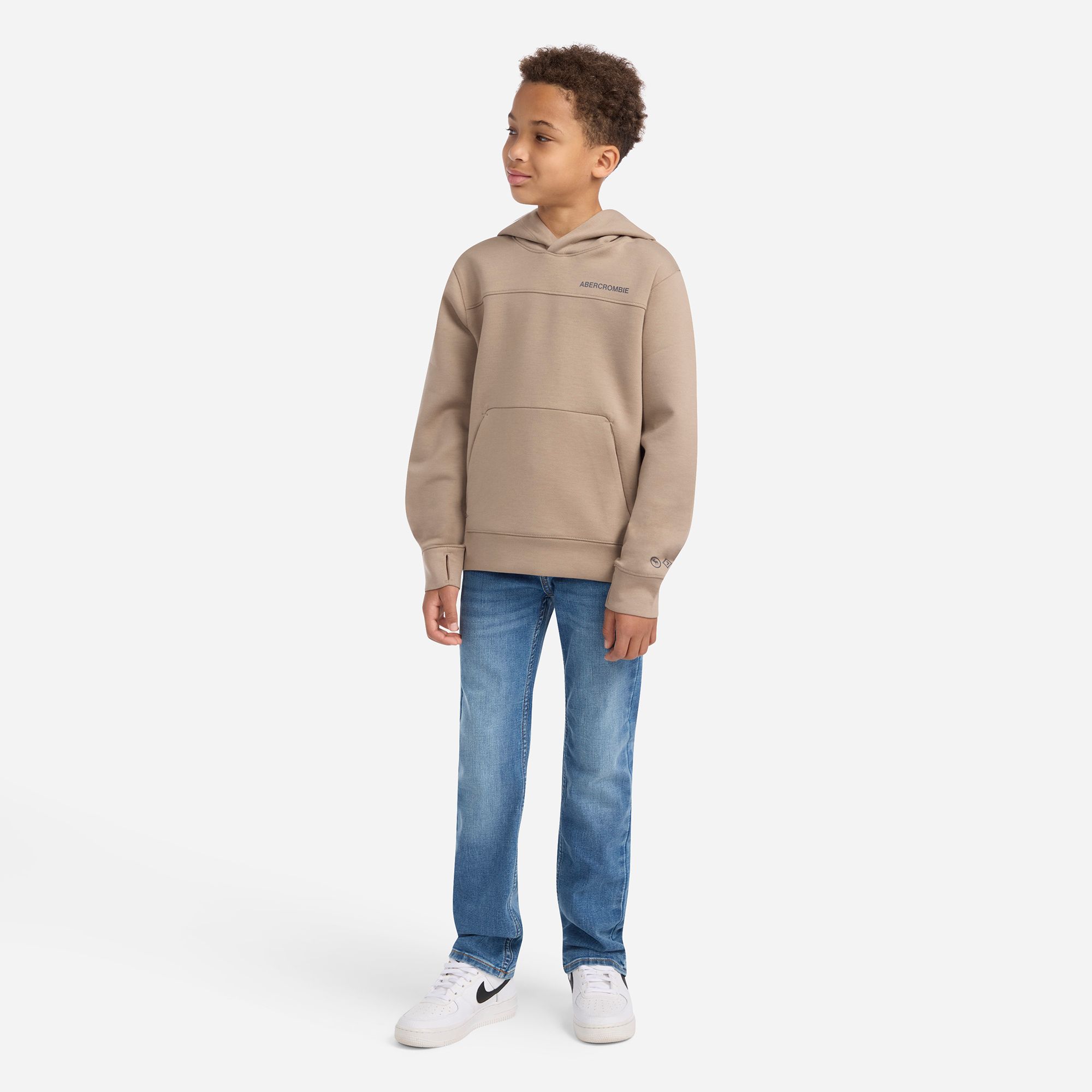 abercrombie kids neoknit technical pullover hoodie product image