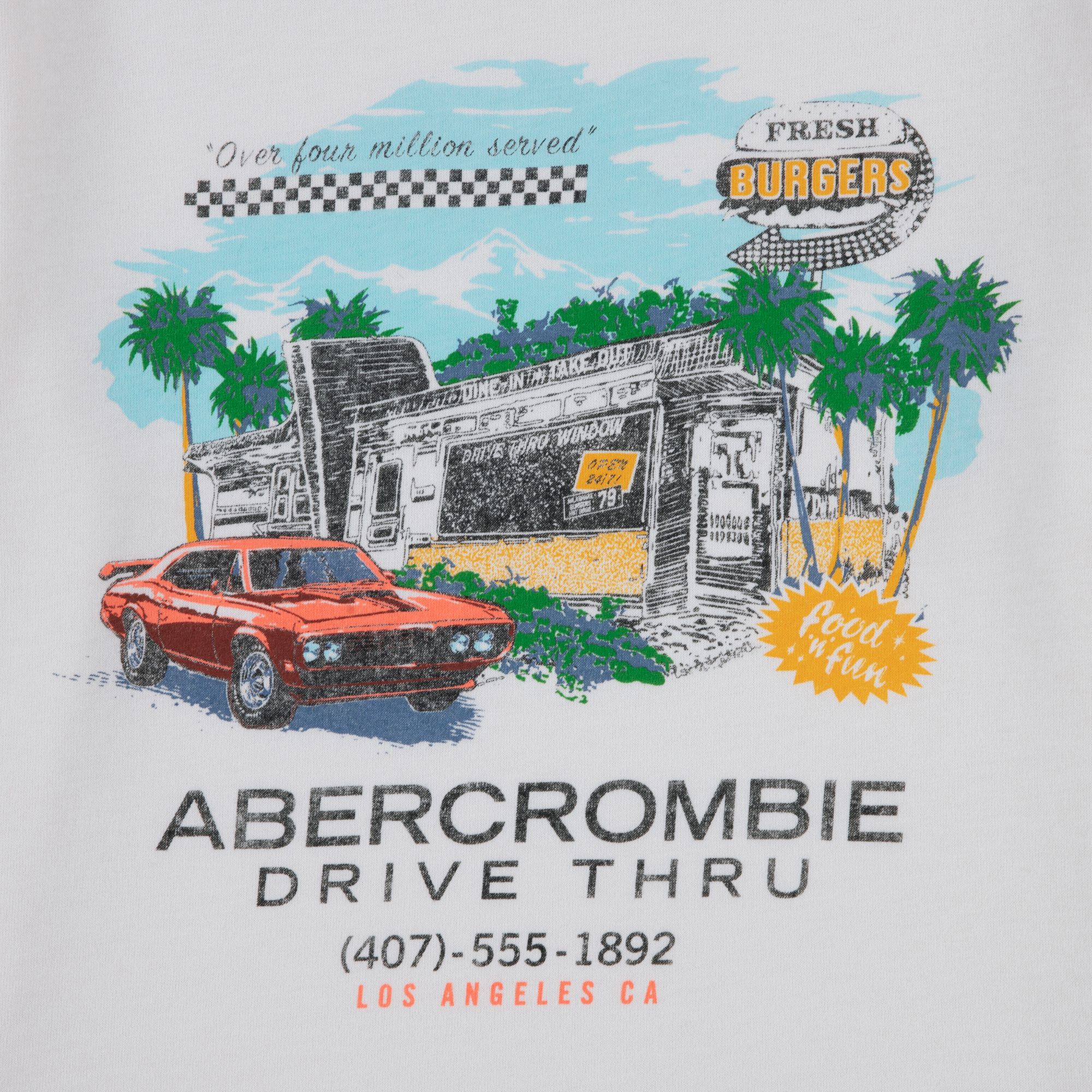 abercrombie kids fresh burgers graphic tee product image