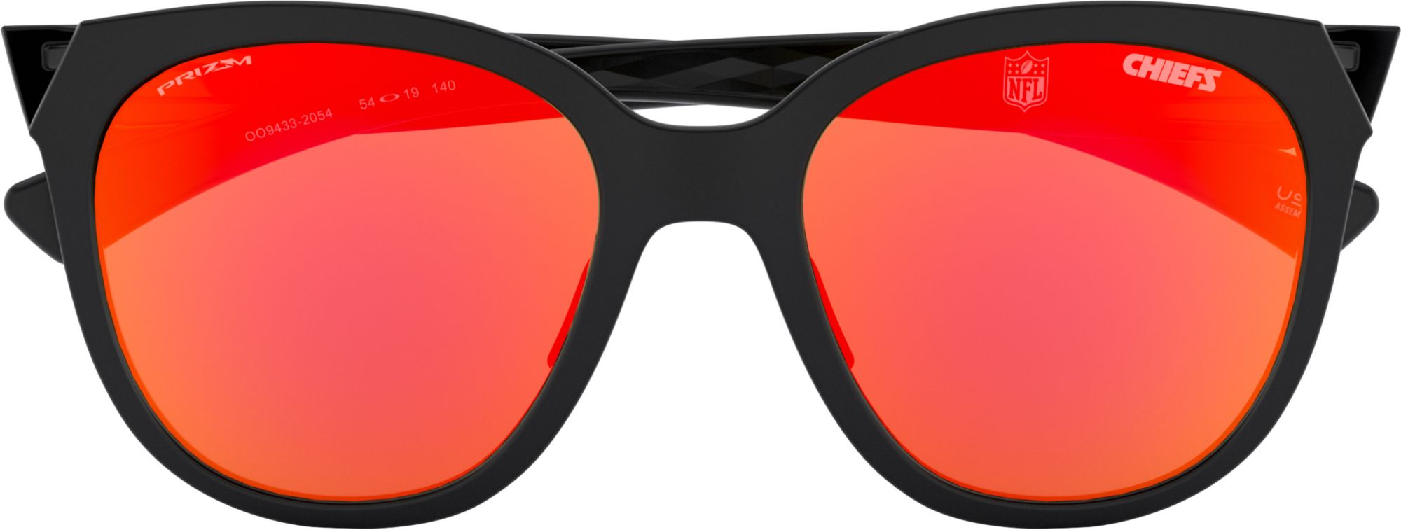 Oakley Women's Kansas City Chiefs Low Key Matte Black Sunglasses product image