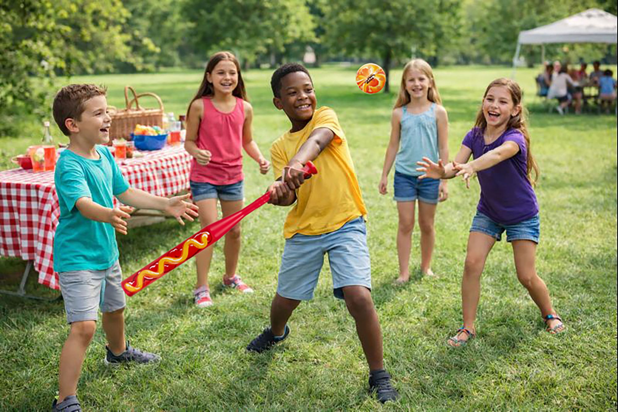 Junk Ball Home Run Hot Dog Drip Bat and Ball Set product image