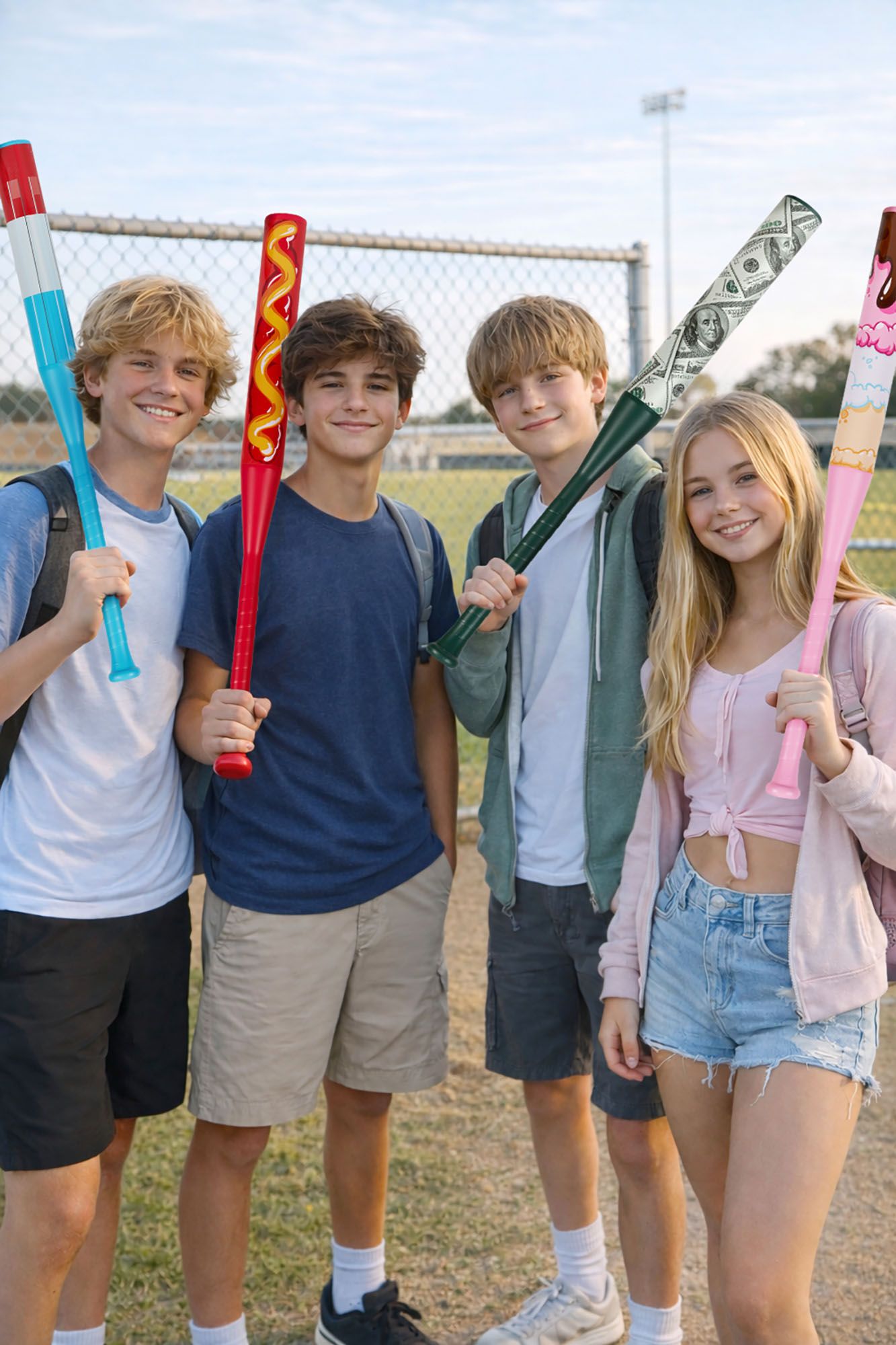 Junk Ball Home Run Hot Dog Drip Bat and Ball Set product image