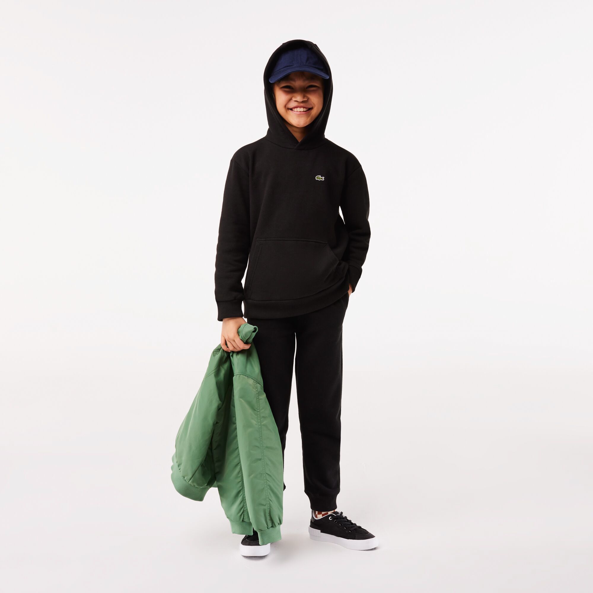 Lacoste Boys' Core Fleece Pullover Hoodie product image