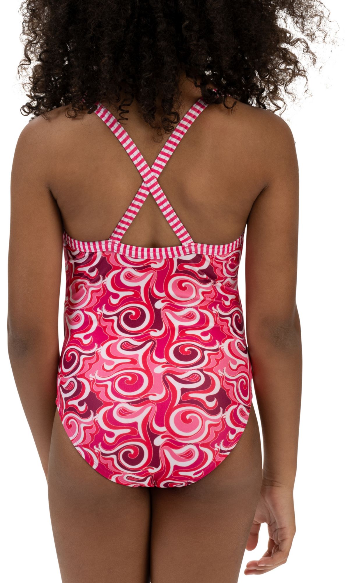 Dolfin Girls' Uglies Cascade Criss-Cross Back One-Piece Swimsuit product image