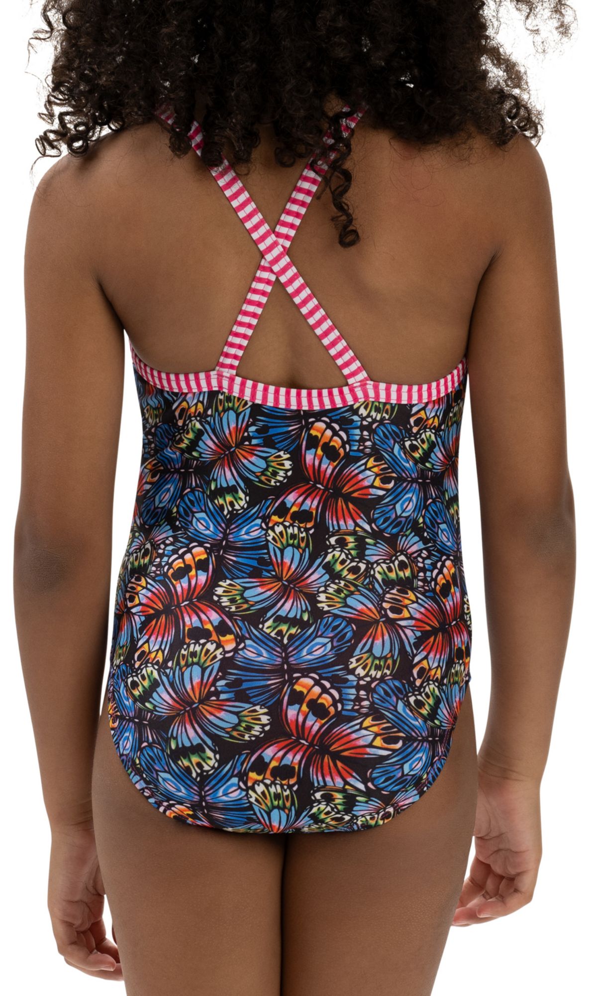 Dolfin Girls' Uglies Flutter By Criss-Cross Back One-Piece Swimsuit product image