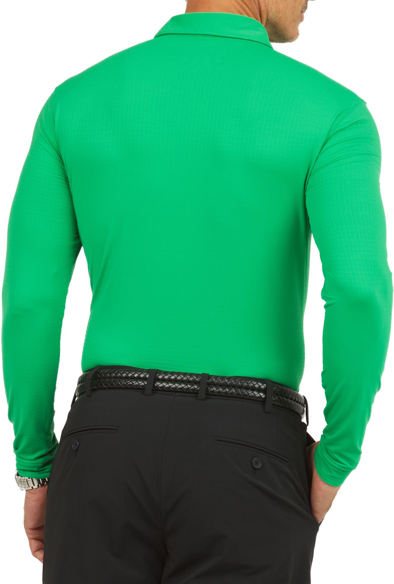 IBKUL Men's Solid Modern Fit Long Sleeve Golf Polo product image