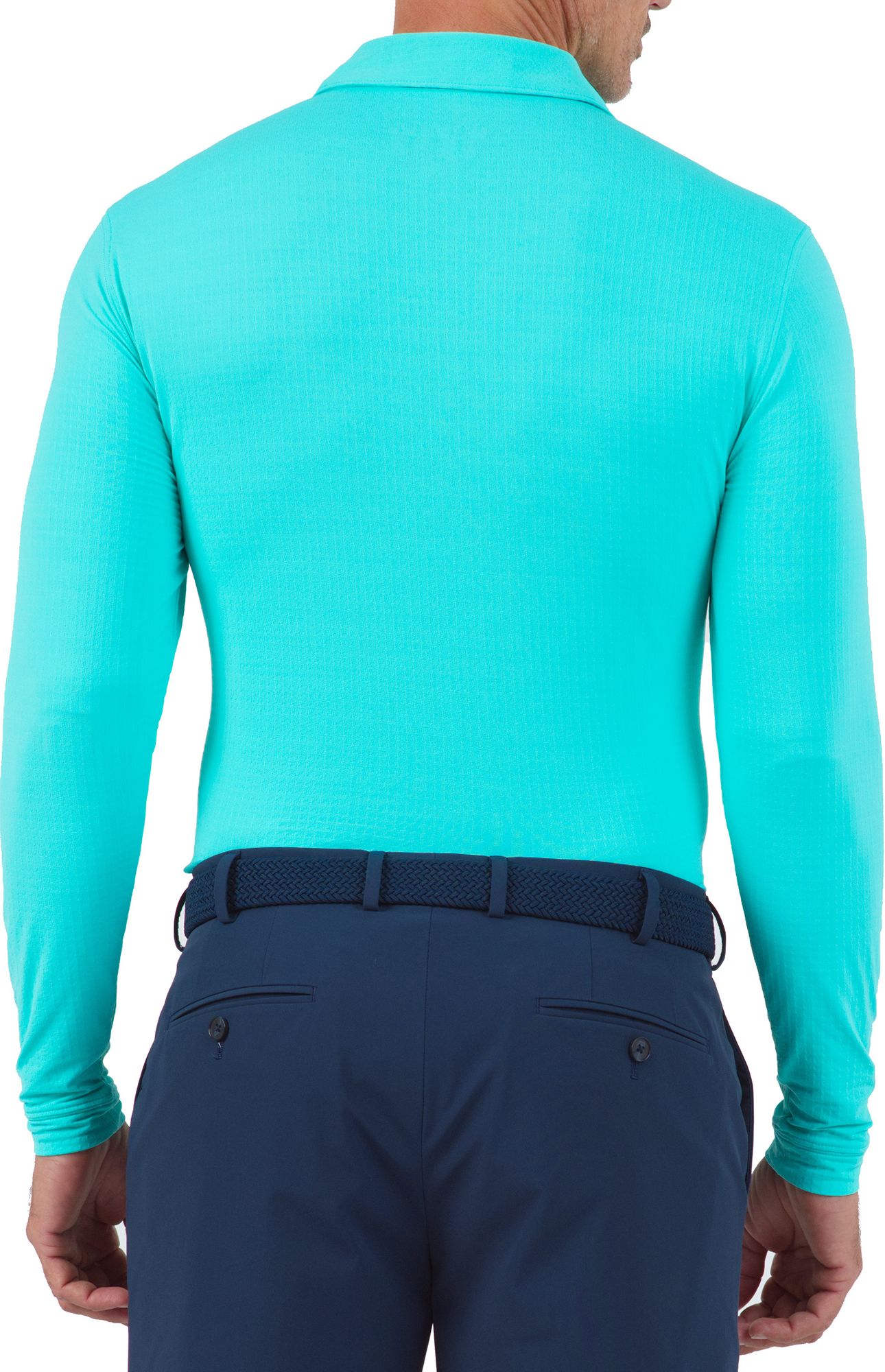 IBKUL Men's Solid Modern Fit Long Sleeve Golf Polo product image