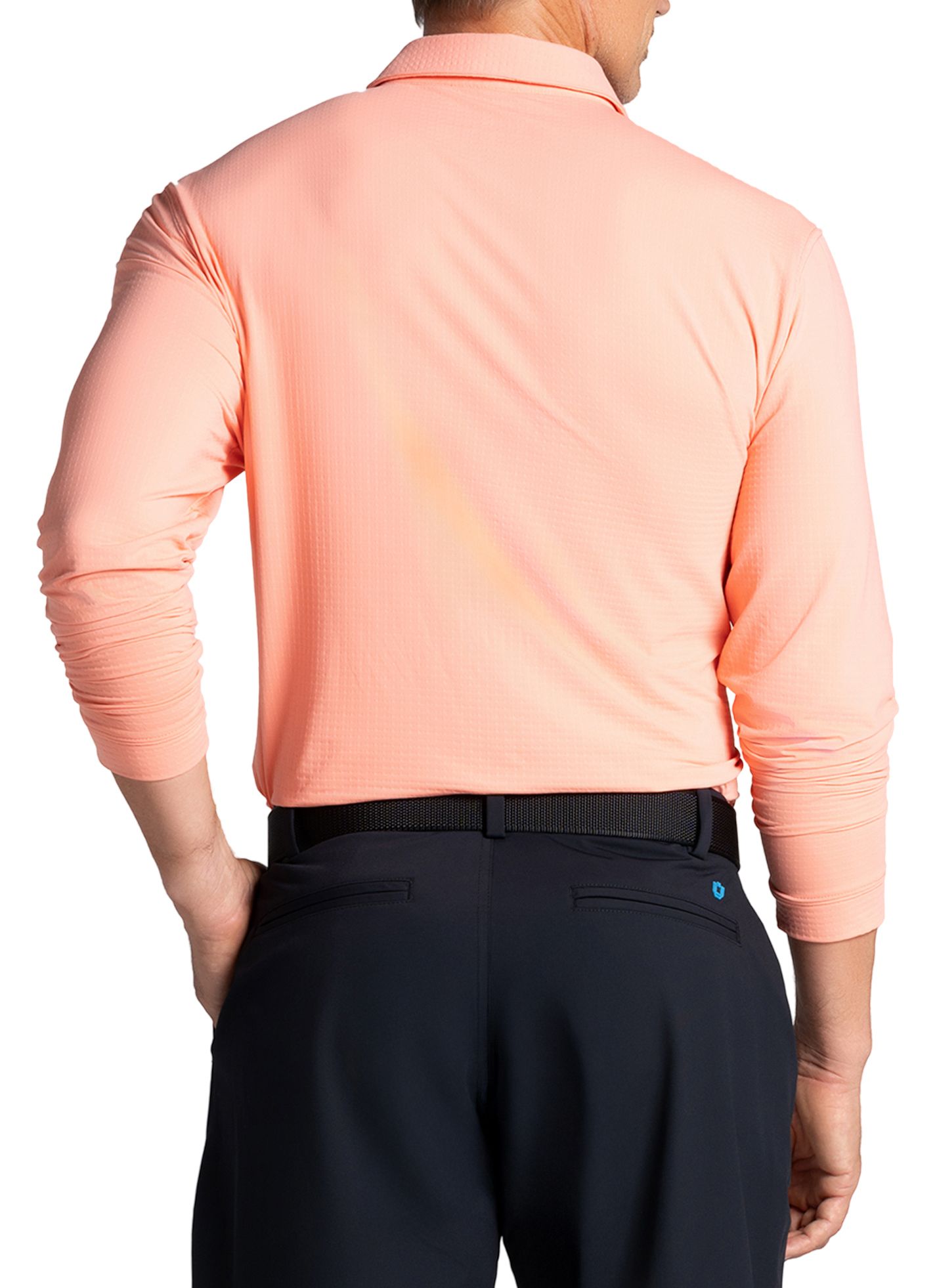 IBKUL Men's Solid Modern Fit Long Sleeve Golf Polo product image