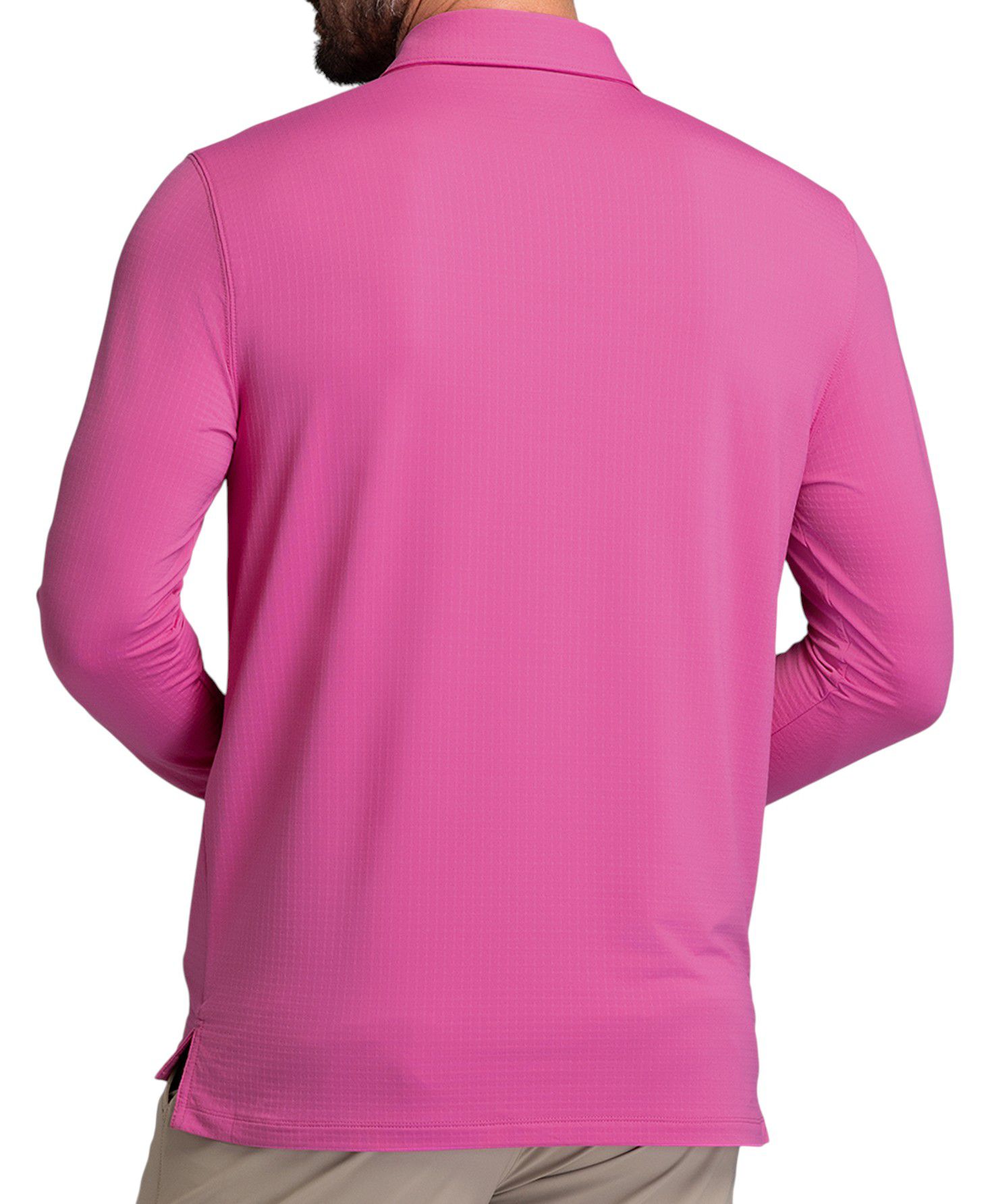 IBKUL Men's Solid Modern Fit Long Sleeve Golf Polo product image