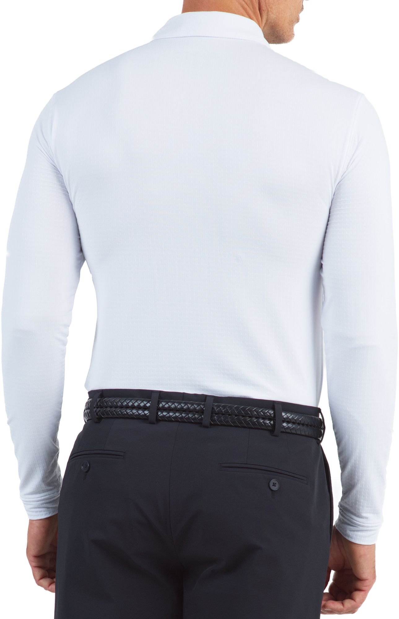 IBKUL Men's Solid Modern Fit Long Sleeve Golf Polo product image