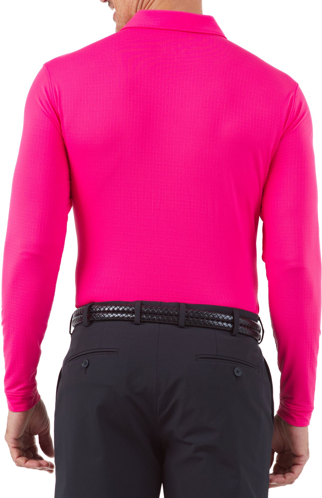IBKUL Men's Solid Modern Fit Long Sleeve Golf Polo product image