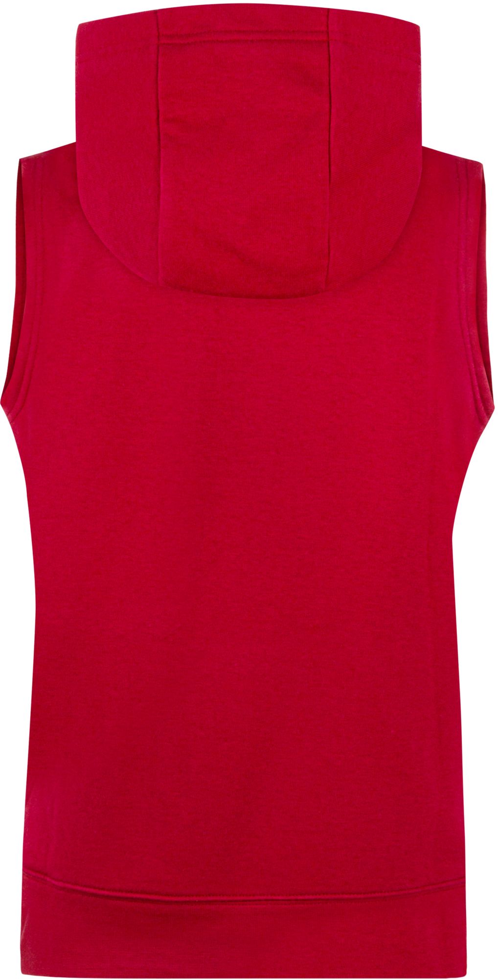 red sleeveless hoodie boys