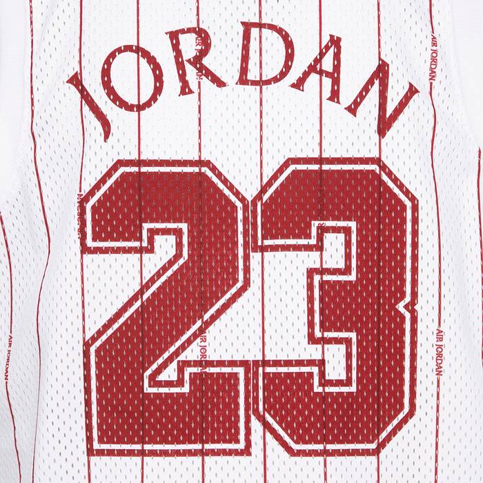 Nike Air Jordan 23 Basketball Jersey Black with Red Stripes Men's