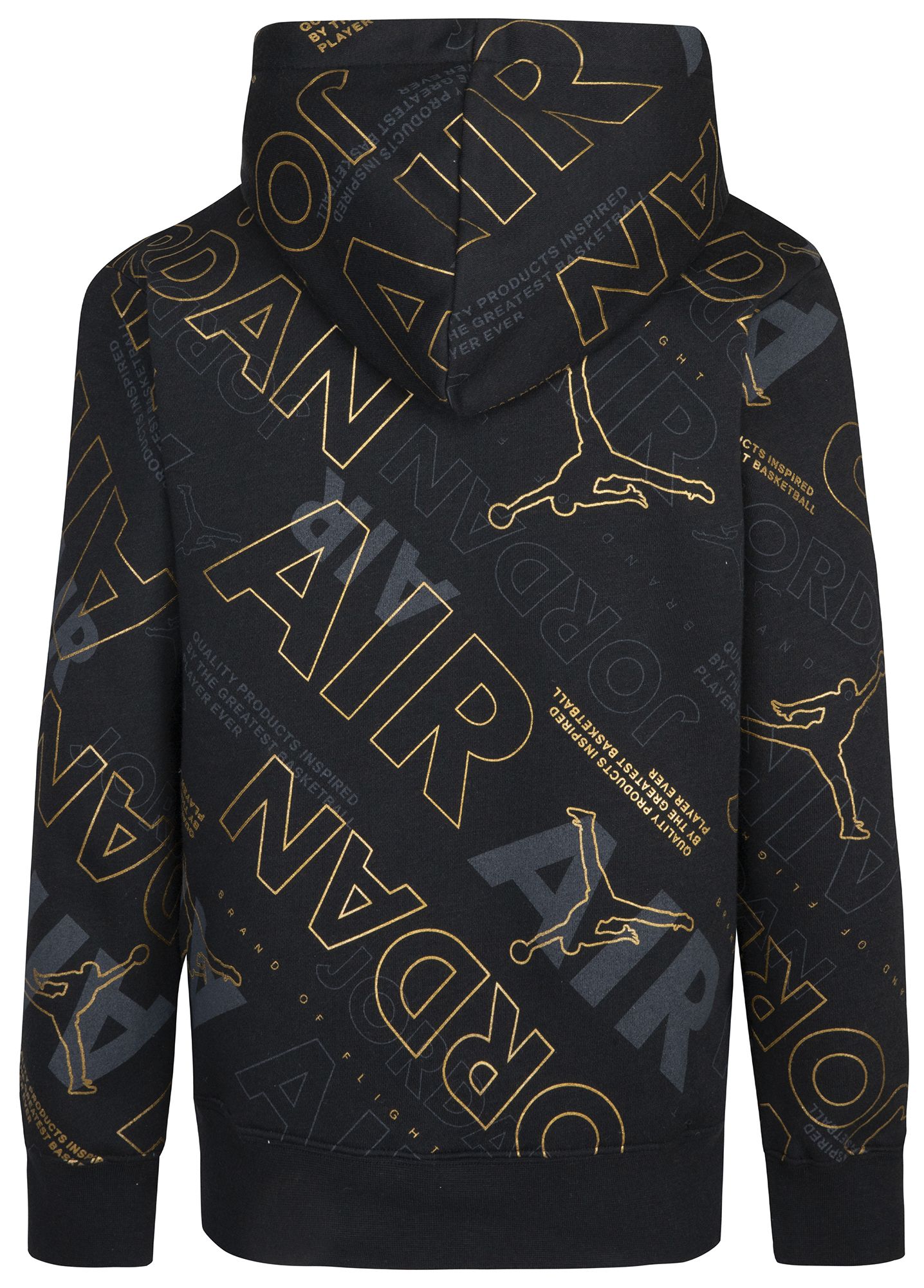Jordan Boys' Air Black u0026 Gold Pullover Hoodie | Dick's Sporting Goods