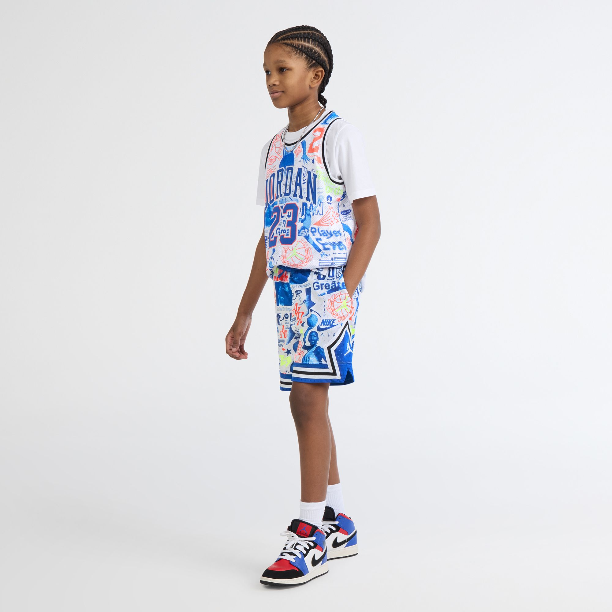 Jordan Boys' Dri-FIT Sport Printed Diamond Shorts product image