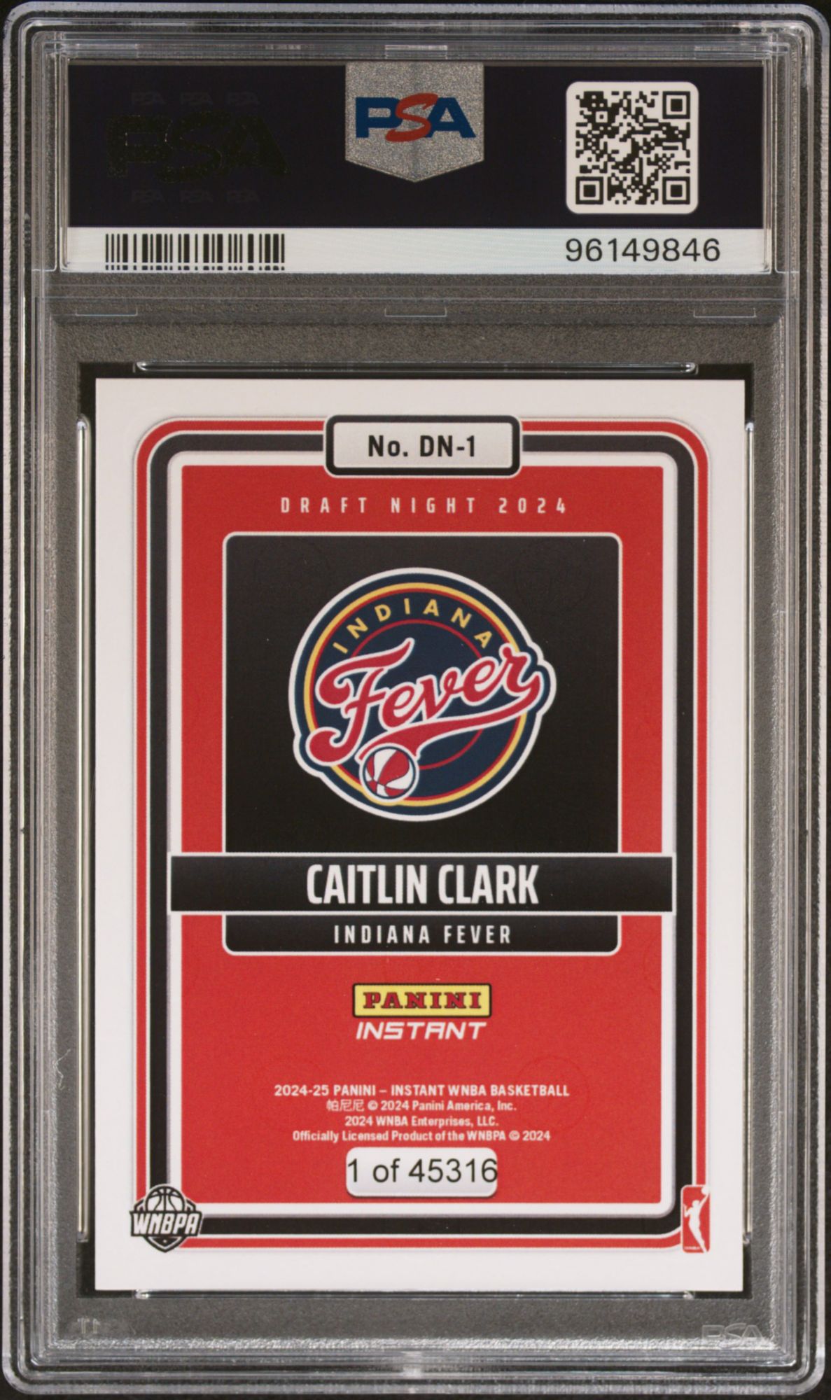 2024 PANINI INSTANT WNBA DRAFT NIGHT DN1 CAITLIN CLARK product image