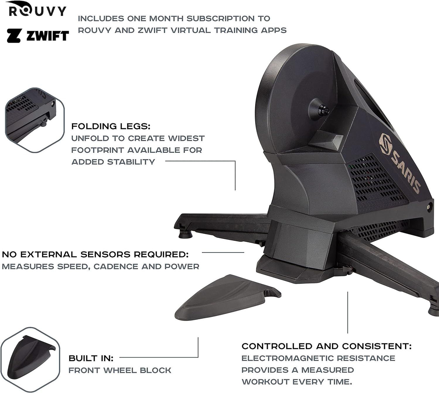 Saris H3 Direct Drive Smart Indoor Bike Trainer product image