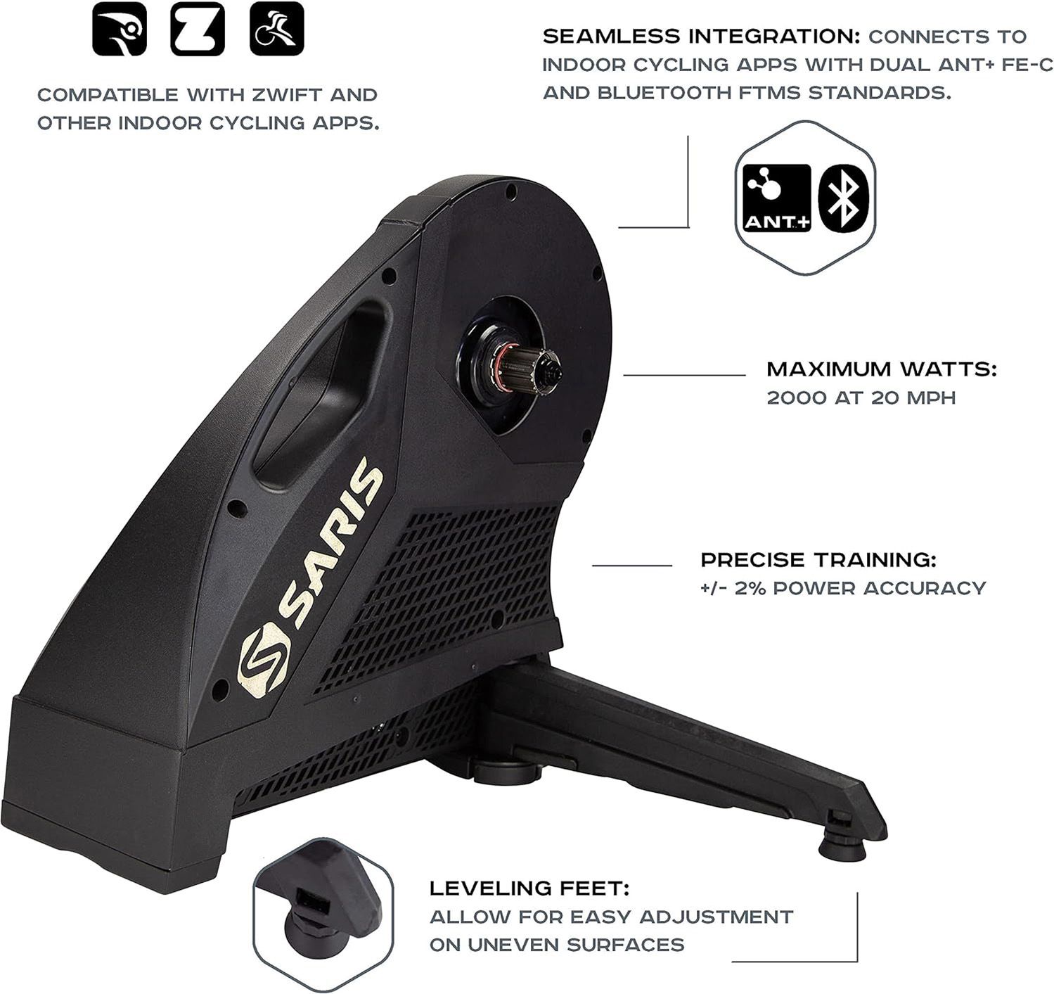 Saris H3 Direct Drive Smart Indoor Bike Trainer product image