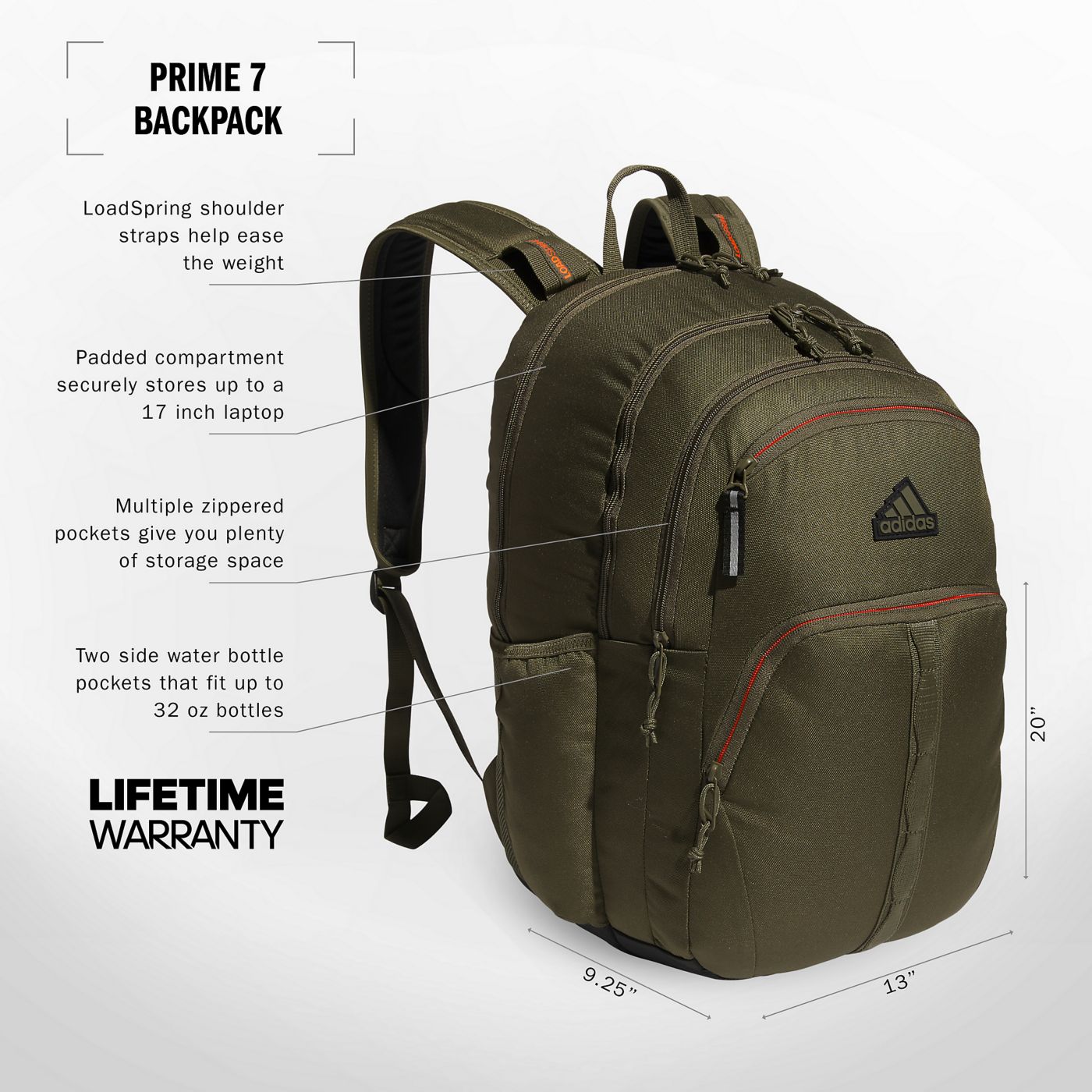 Adidas us 7 to uk backpack best sale