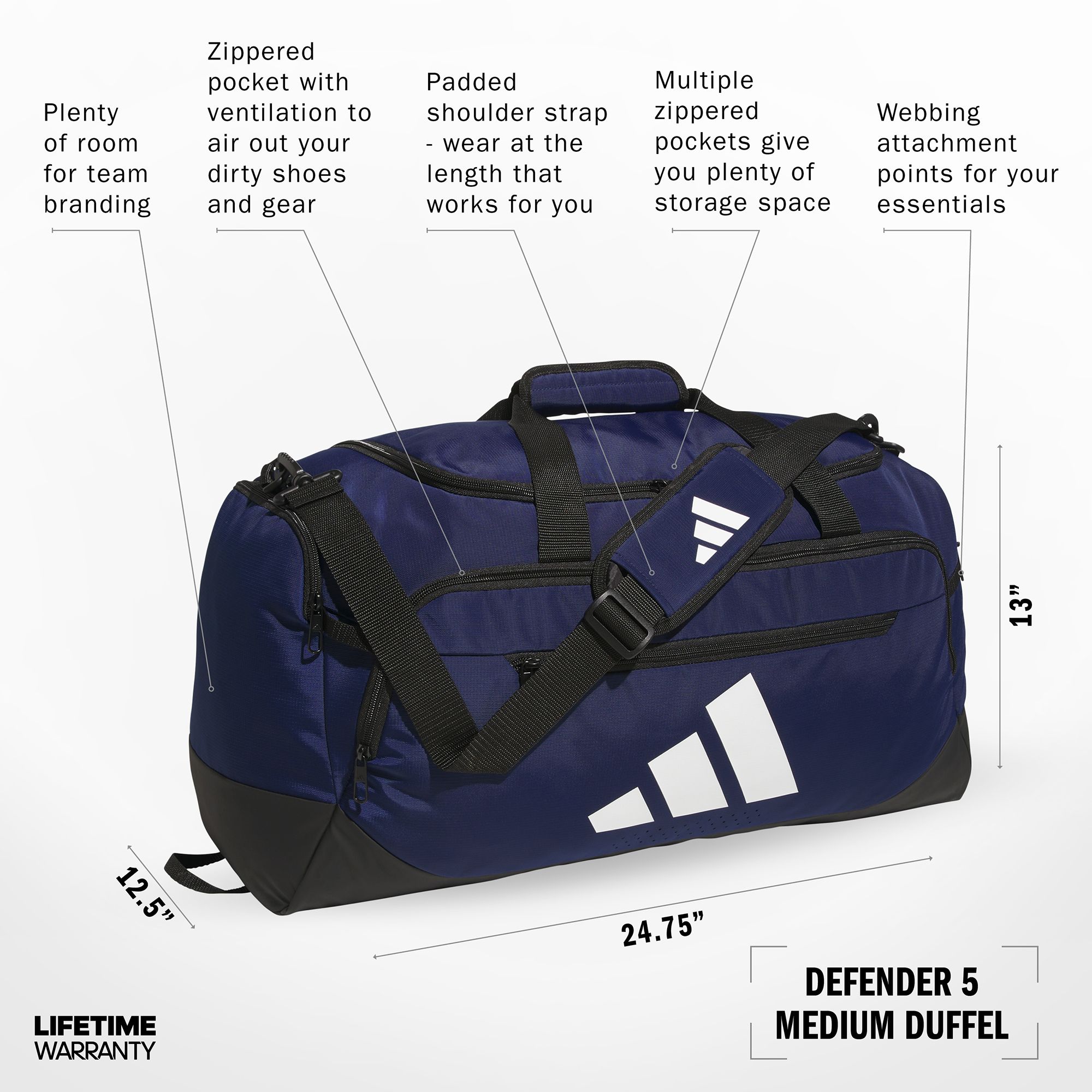 adidas Defender 5 Medium Duffel Bag product image