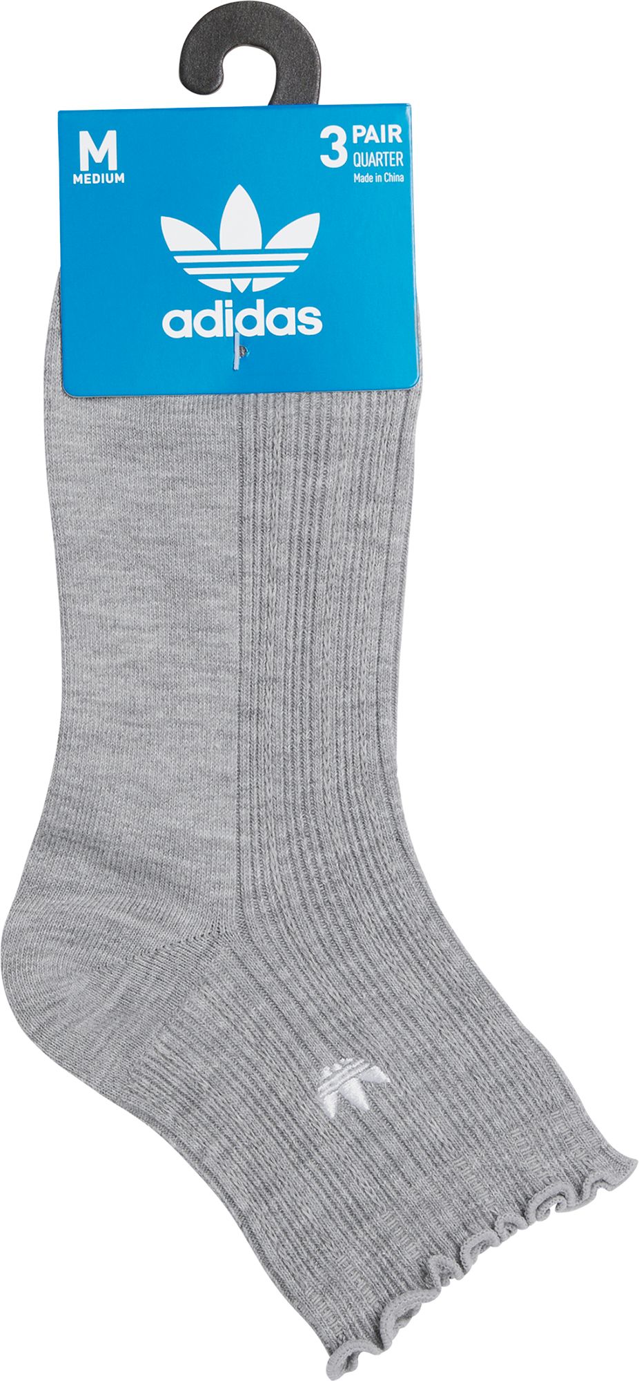 adidas Original's Ruffle Quarter Socks - 3 Pack product image
