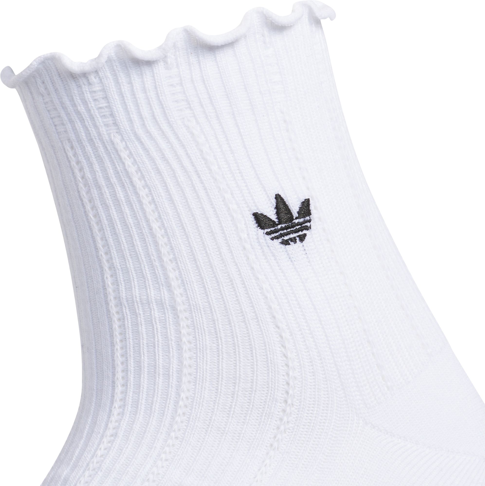 adidas Original's Ruffle Quarter Socks - 3 Pack product image