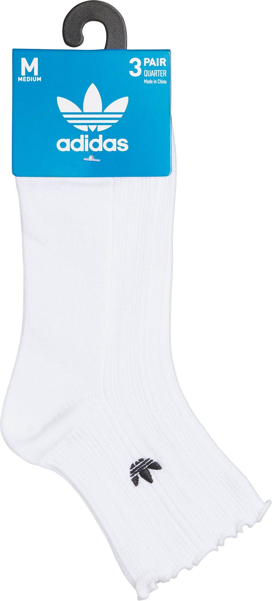 adidas Original's Ruffle Quarter Socks - 3 Pack product image