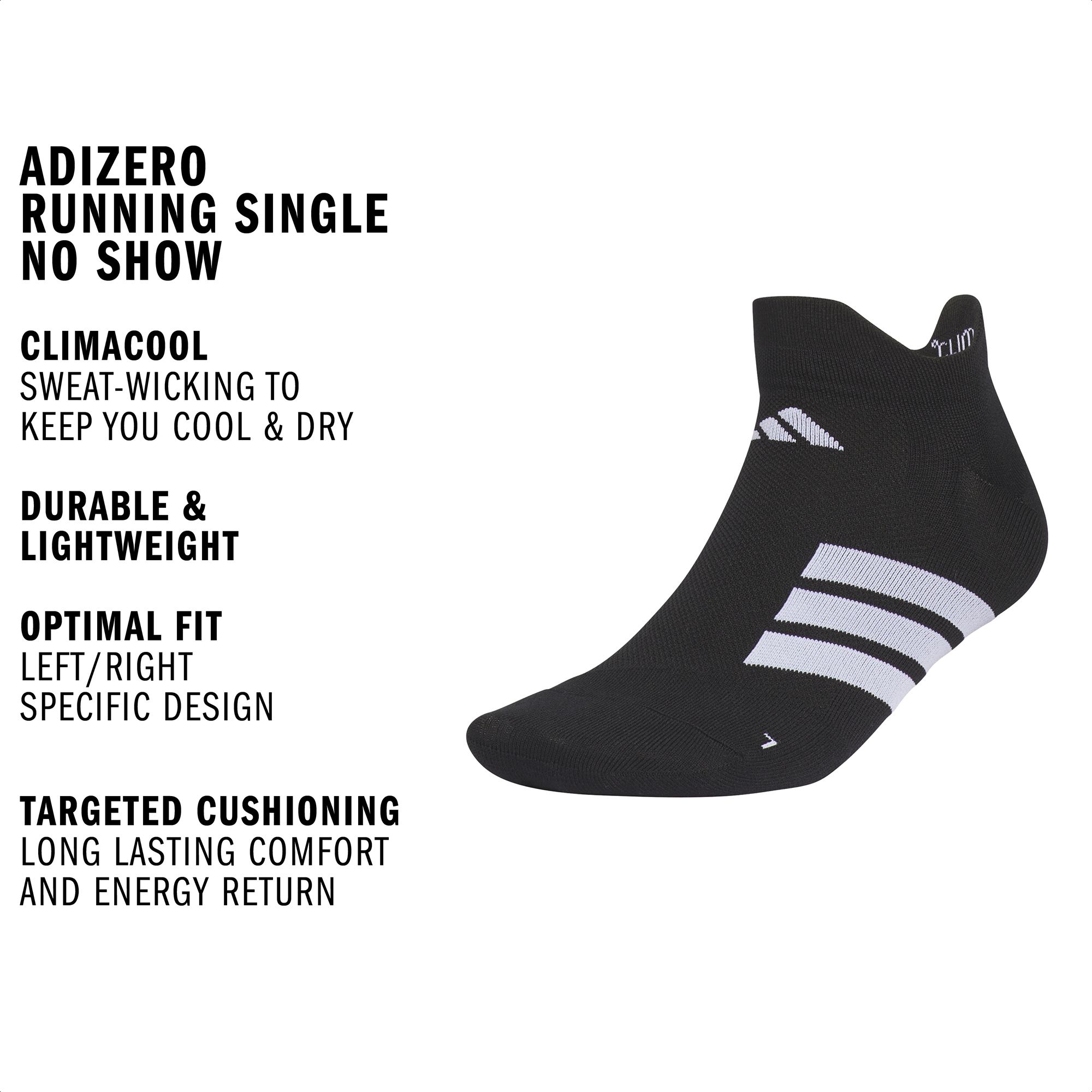 adidas Adizero Running Single No Show Socks product image