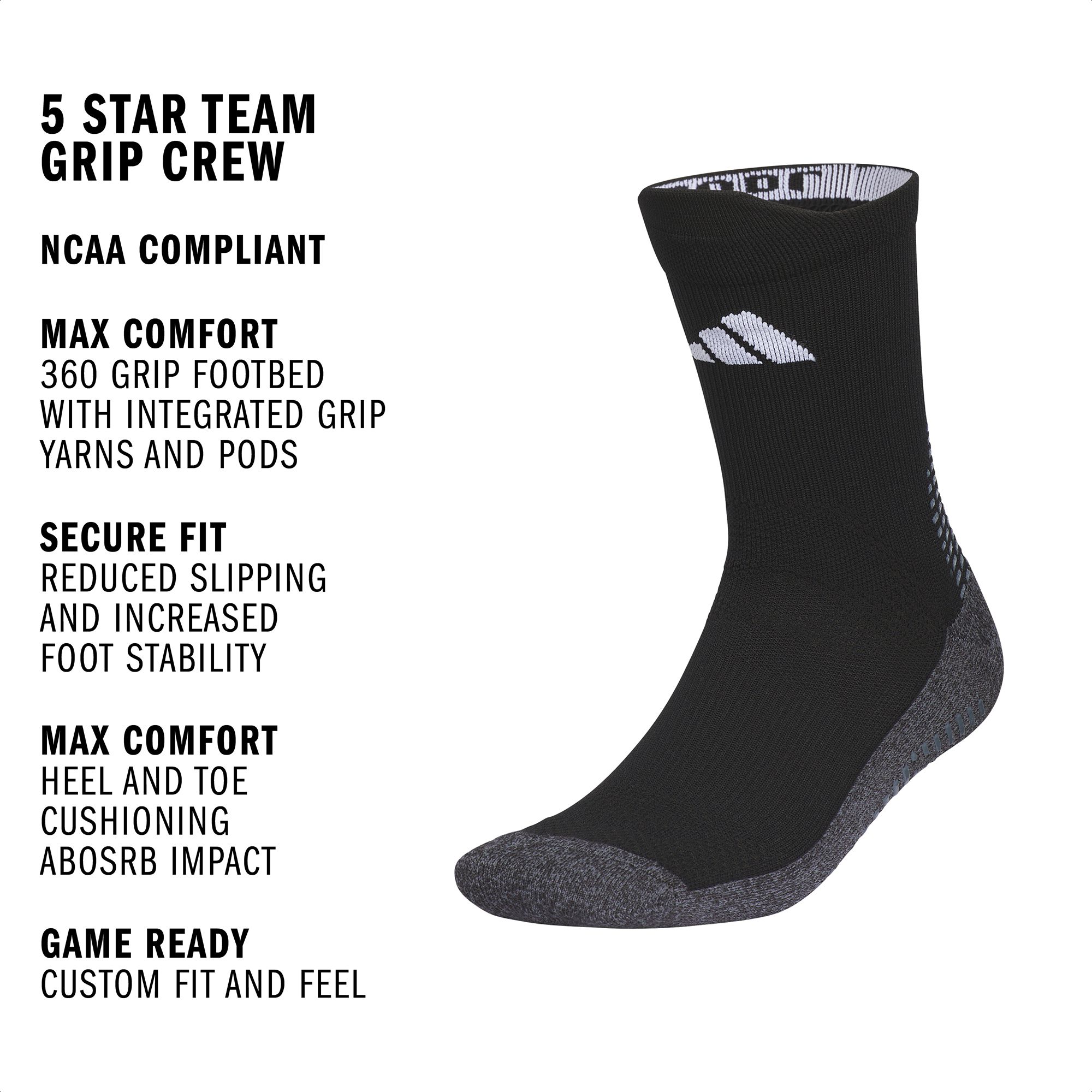 adidas 5 Star Team Grip Crew Socks product image