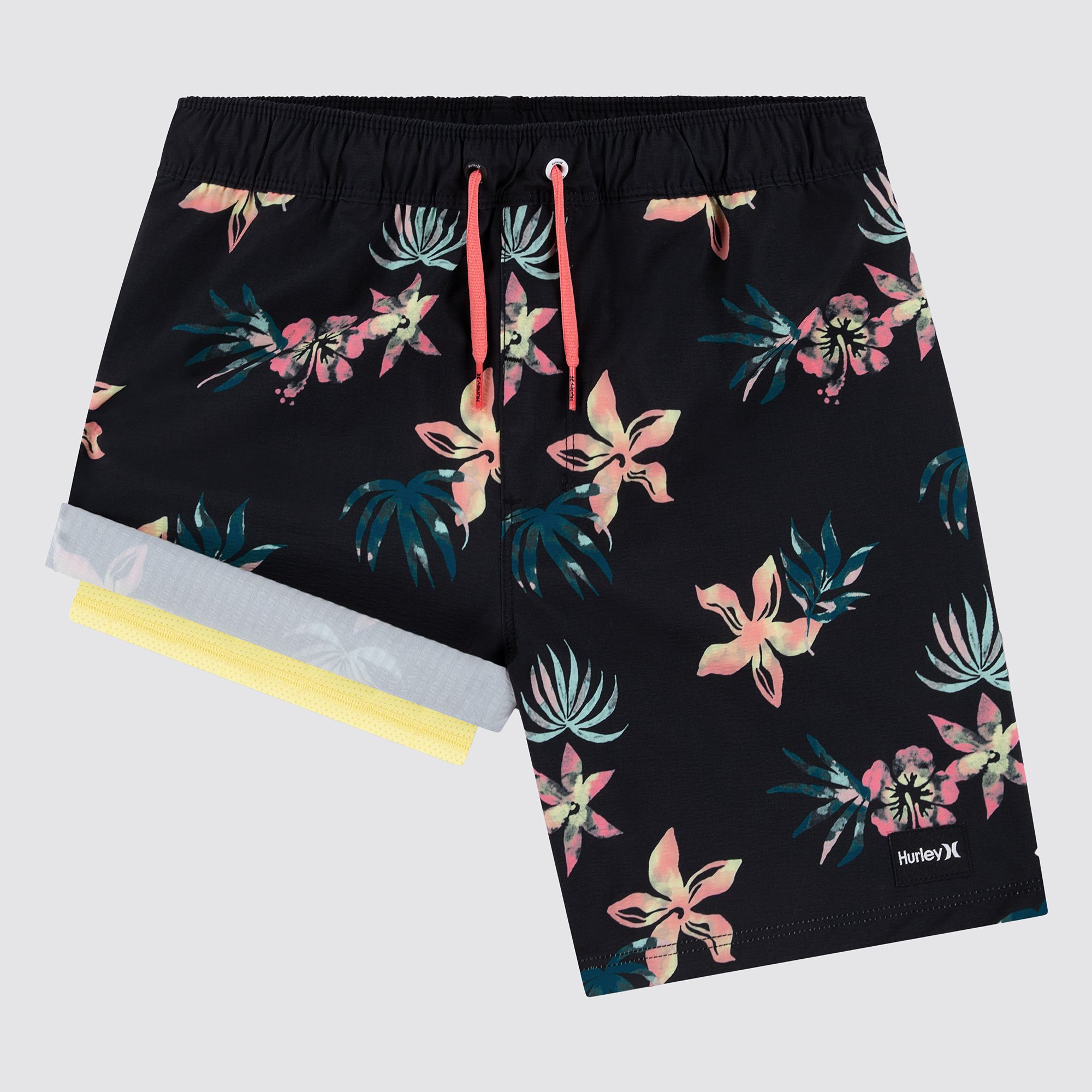 Hurley Boys' H2O-Dri Floral Pull-On Swim Shorts product image