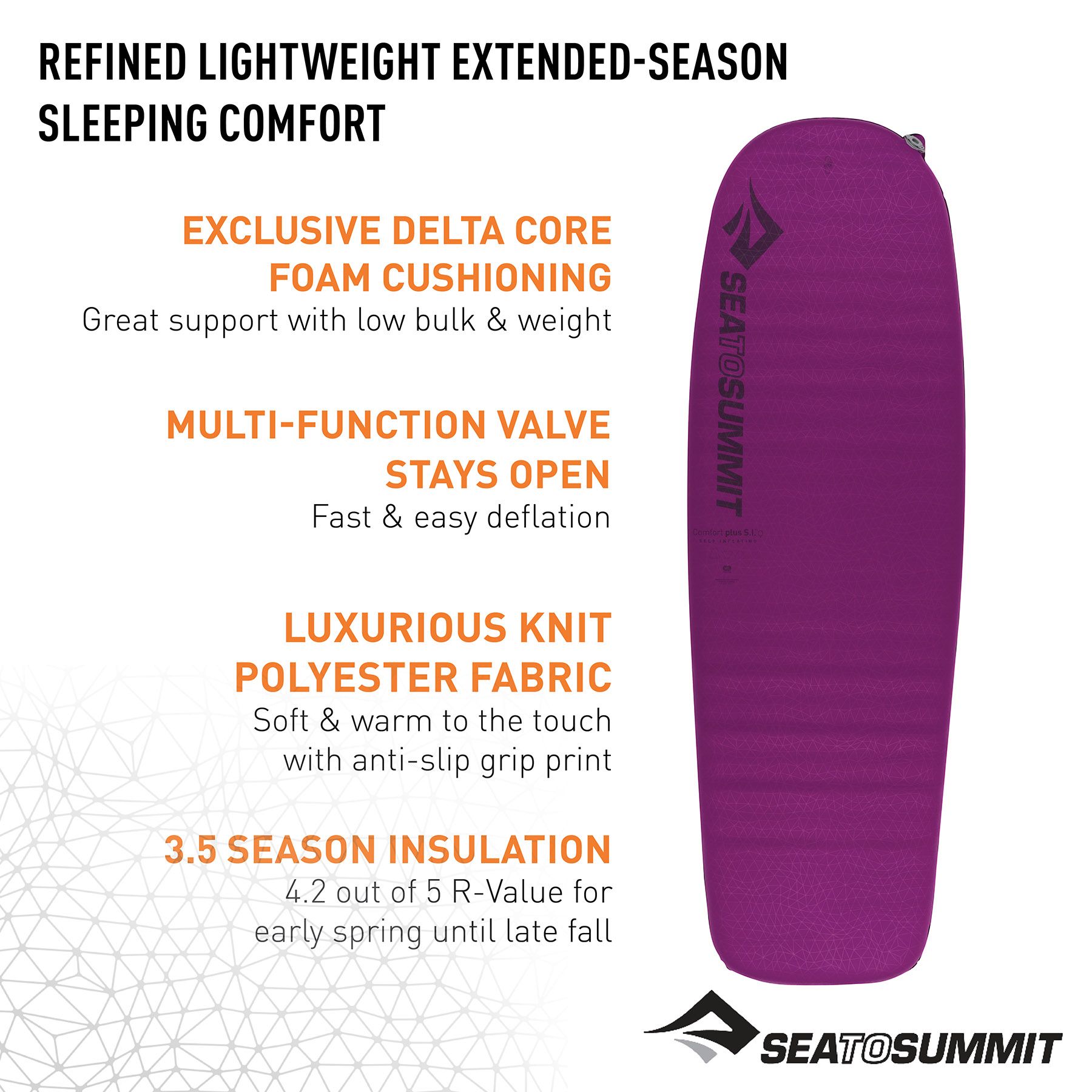 Sea To Summit Women's Large Comfort Plus Self Inflating Sleeping Mat product image