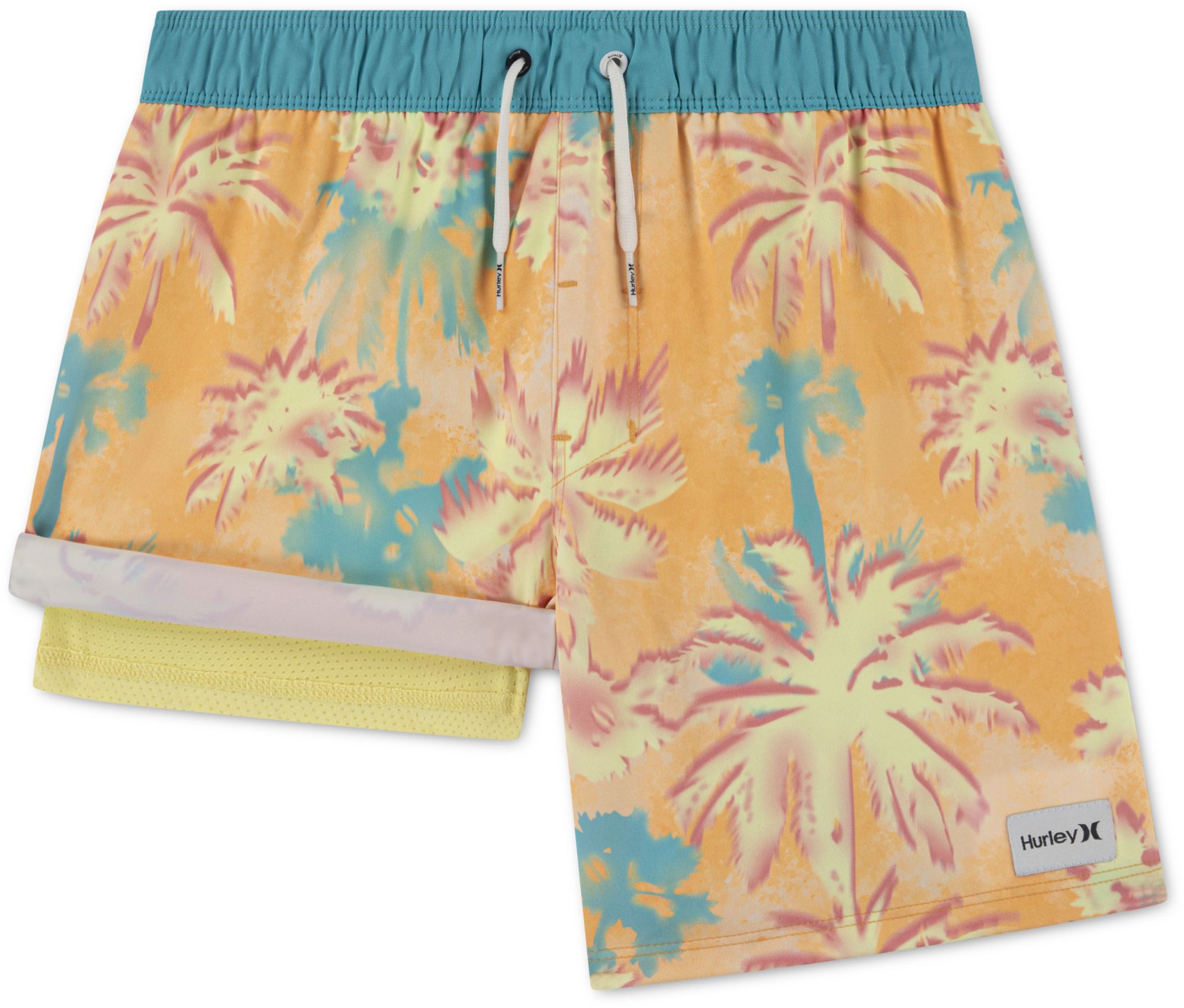 Hurley Boys' Pop Color Palm Pull On Swim Shorts product image