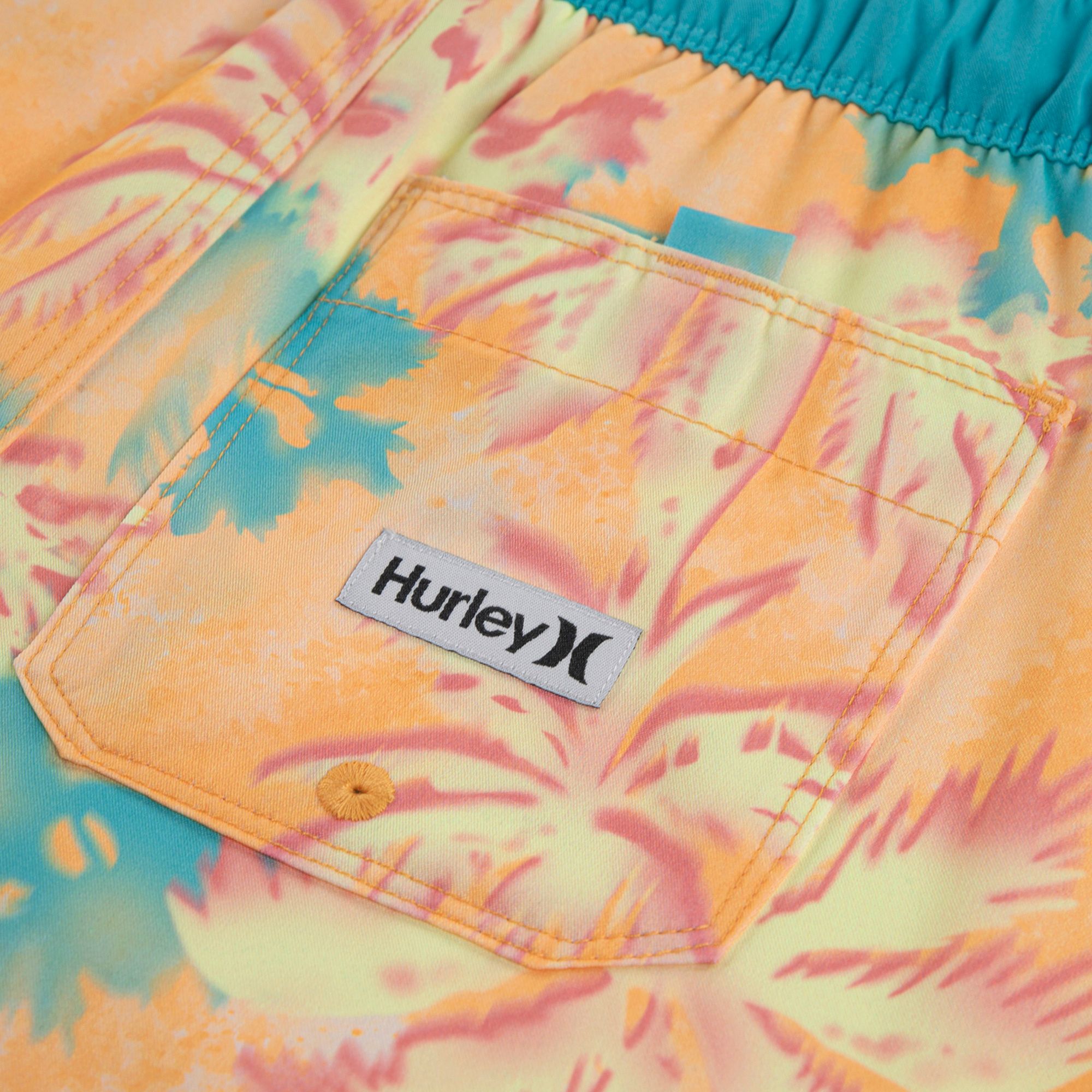 Hurley Boys' Pop Color Palm Pull On Swim Shorts product image