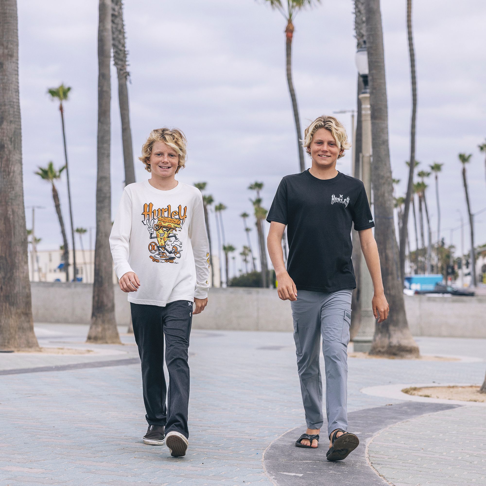 Hurley Boys' Skate Pizza Long-Sleeve Graphic Tee product image