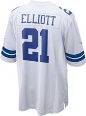 Nike Men's Dallas Cowboys Ezekiel Elliott #21 White Game Jersey product image