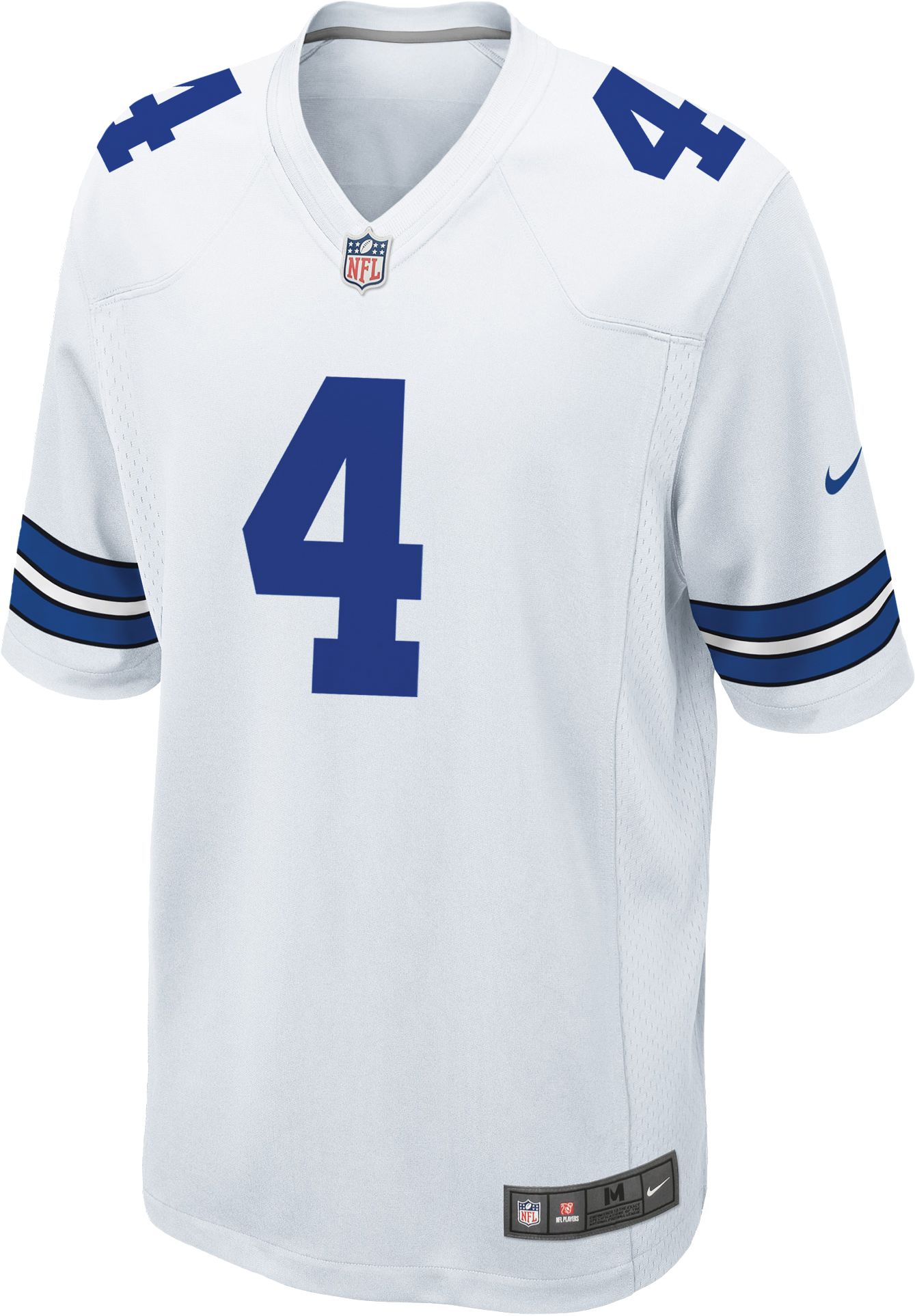 Nike Men's Dallas Cowboys Dak Prescott #4 White Game Jersey