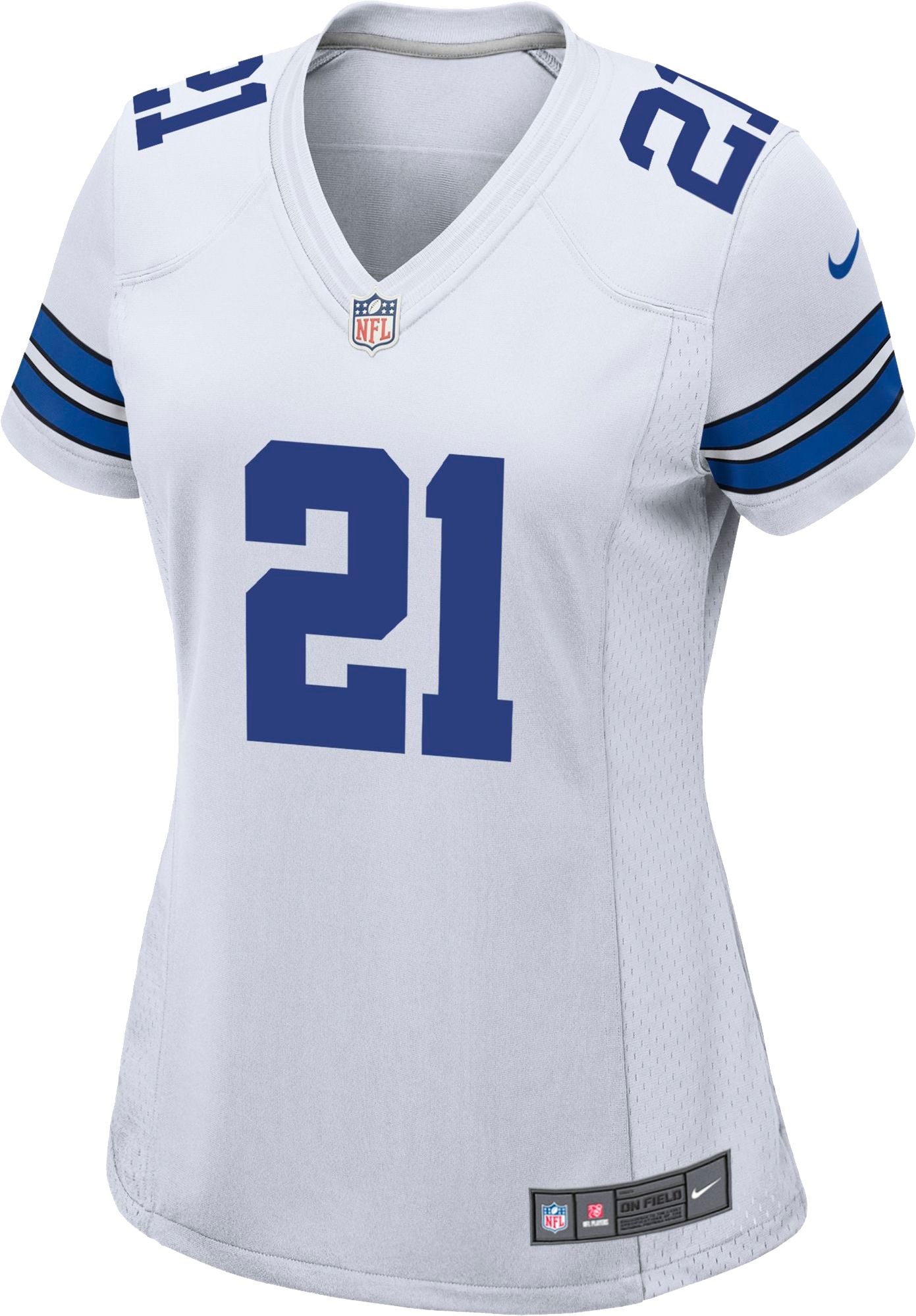 Nike Women's Dallas Cowboys Ezekiel Elliott #21 White Game Jersey product image