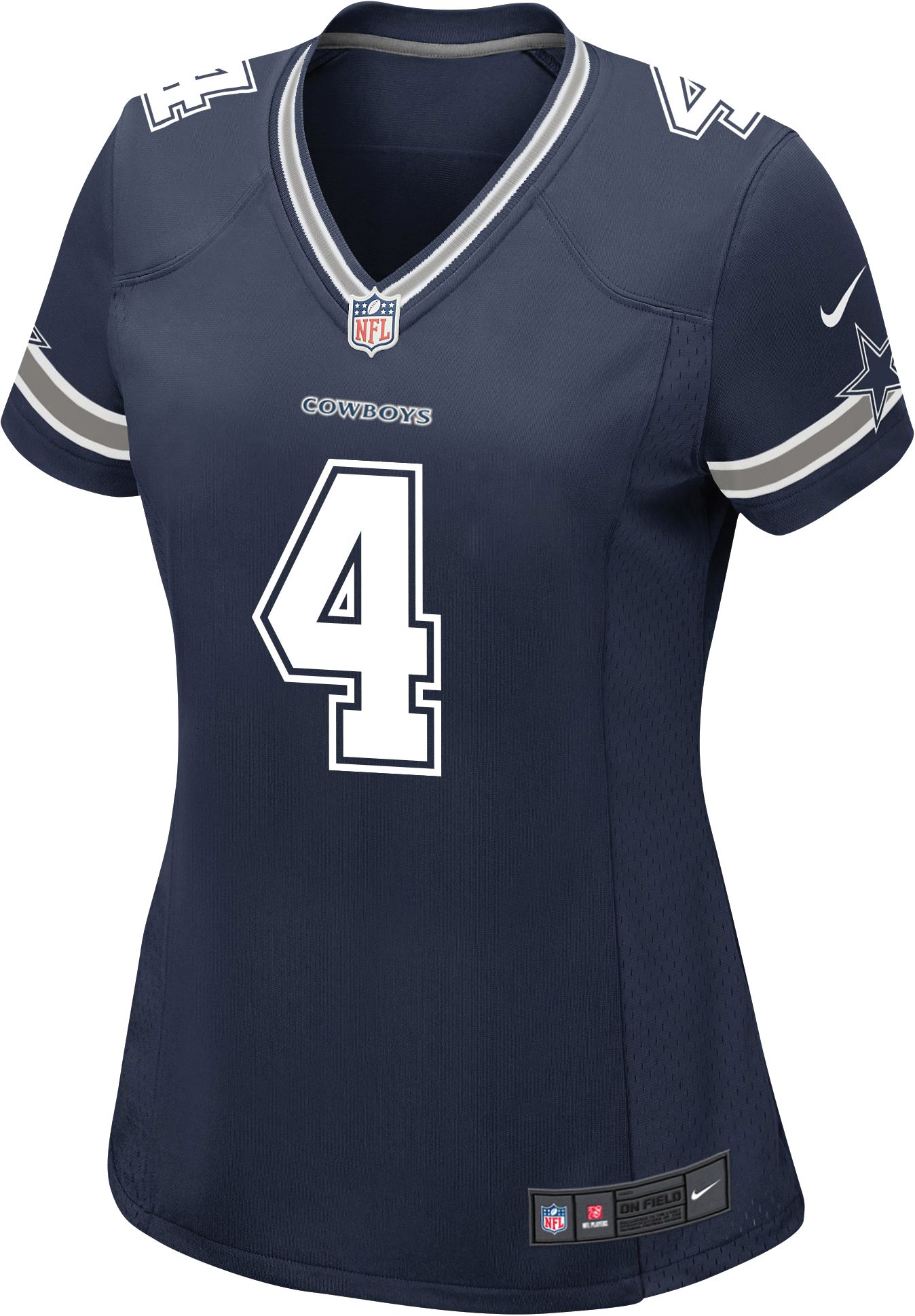 Nike Women s Dallas Cowboys Dak Prescott 4 Navy Game Jersey Liberty Center