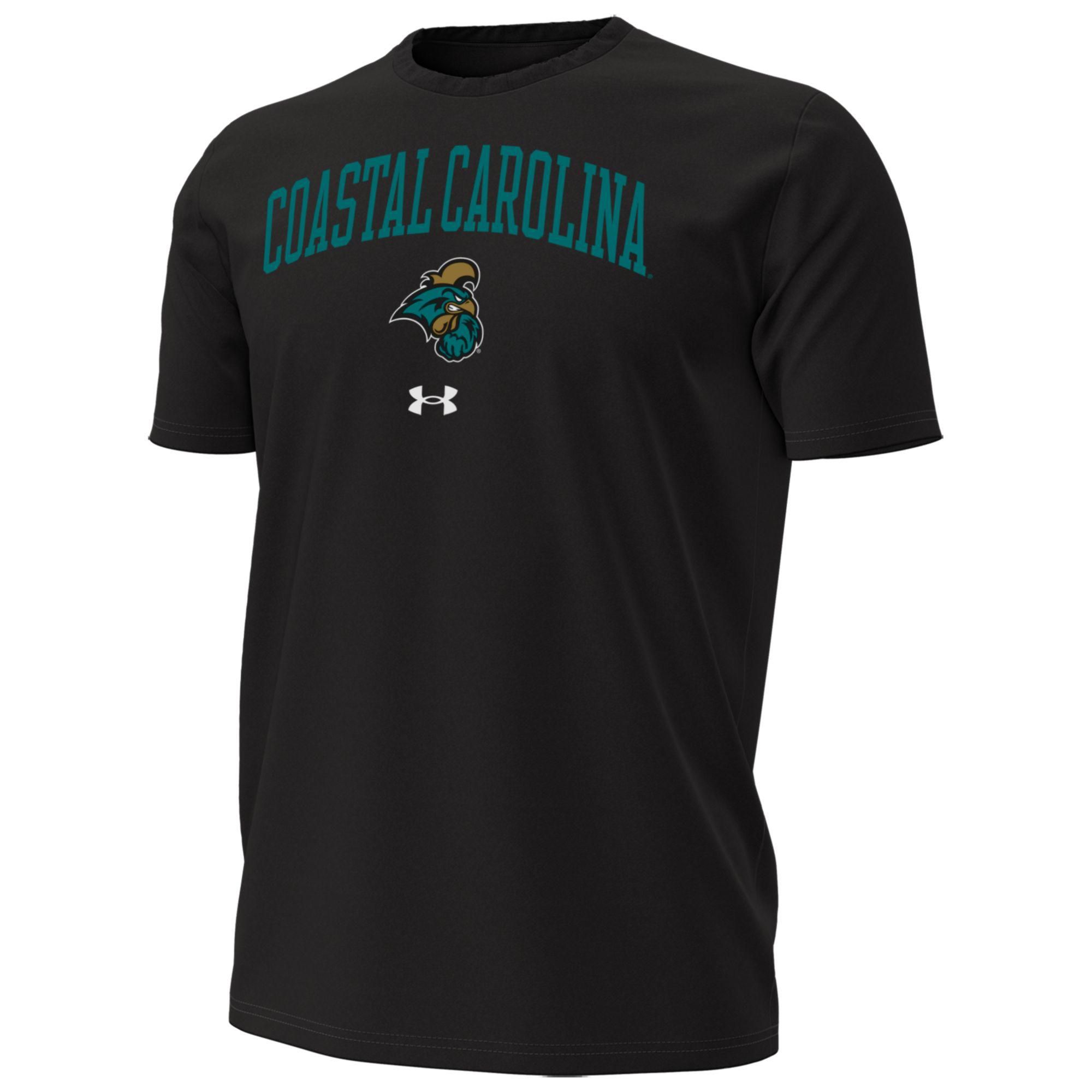 Under Armour Men's Coastal Carolina Chanticleers Performance Cotton Black T-Shirt product image