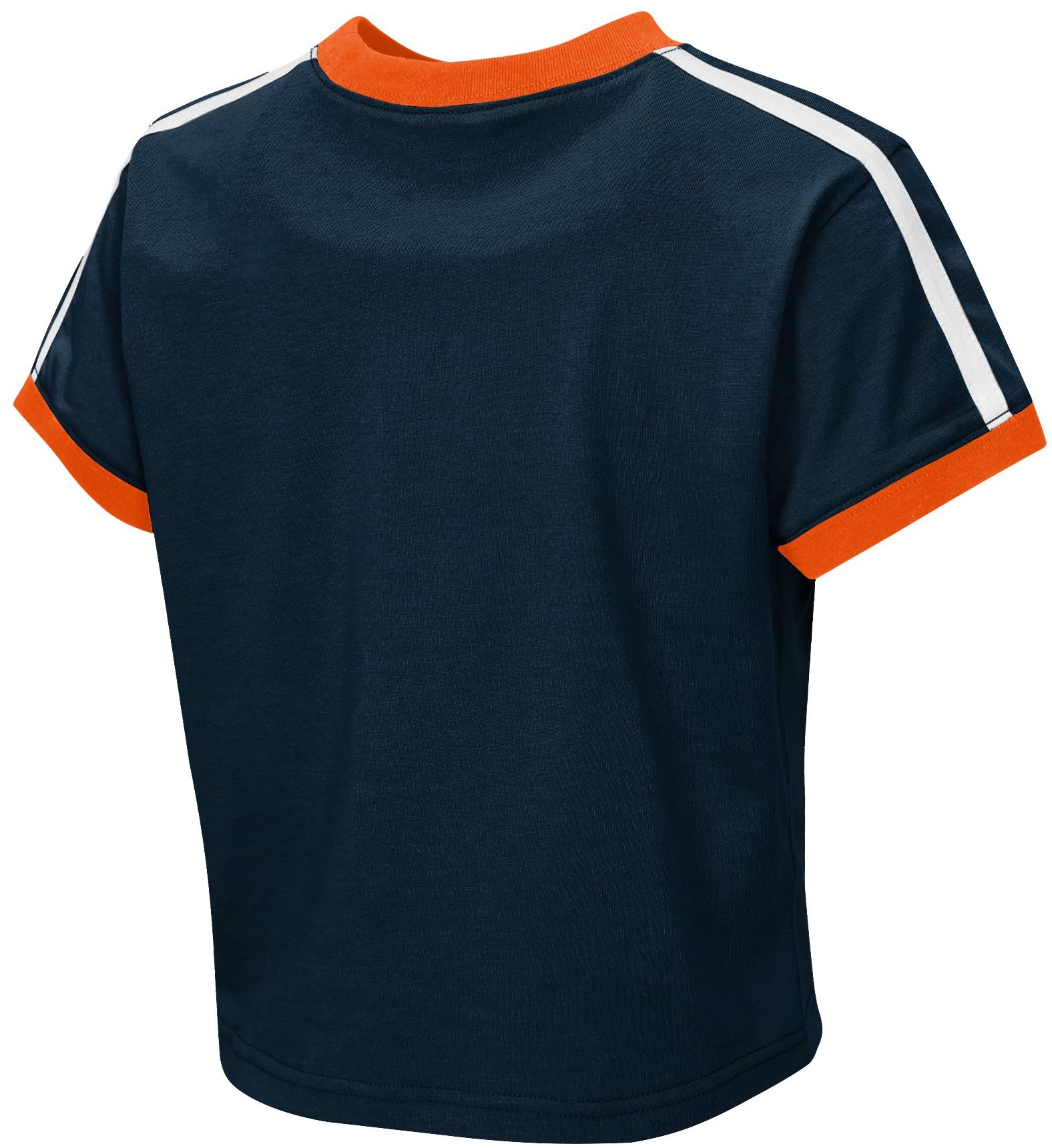 WEAR by Erin Andrews Girls' Chicago Bears Navy Ringer T-Shirt product image
