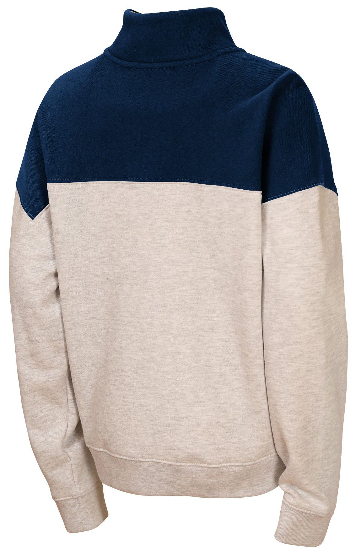 WEAR by Erin Andrews Girls' New England Patriots Grey Blitz 1/2 Zip Pullover product image