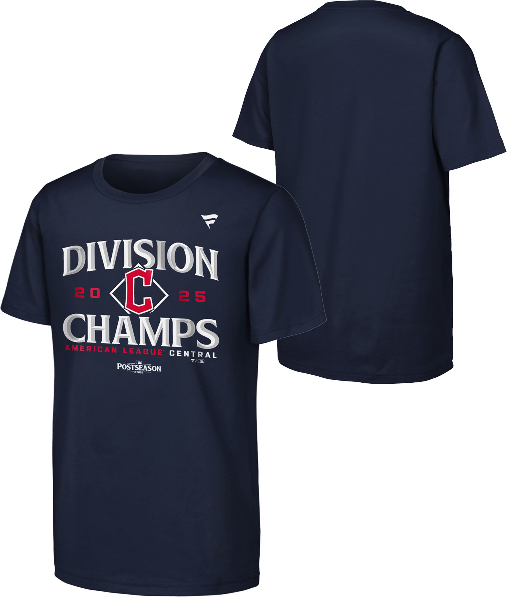 MLB Youth 2025 AL Central Division Champions Cleveland Guardians Locker Room T-Shirt product image