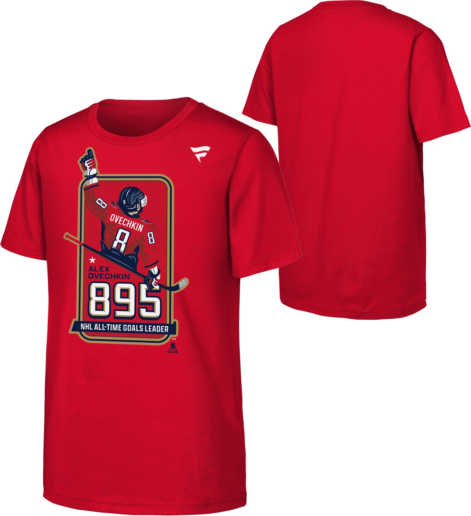 NHL Youth Washington Capitals Alexander Ovechkin #8 Red 'Ovi 895' Locker Room T-Shirt product image