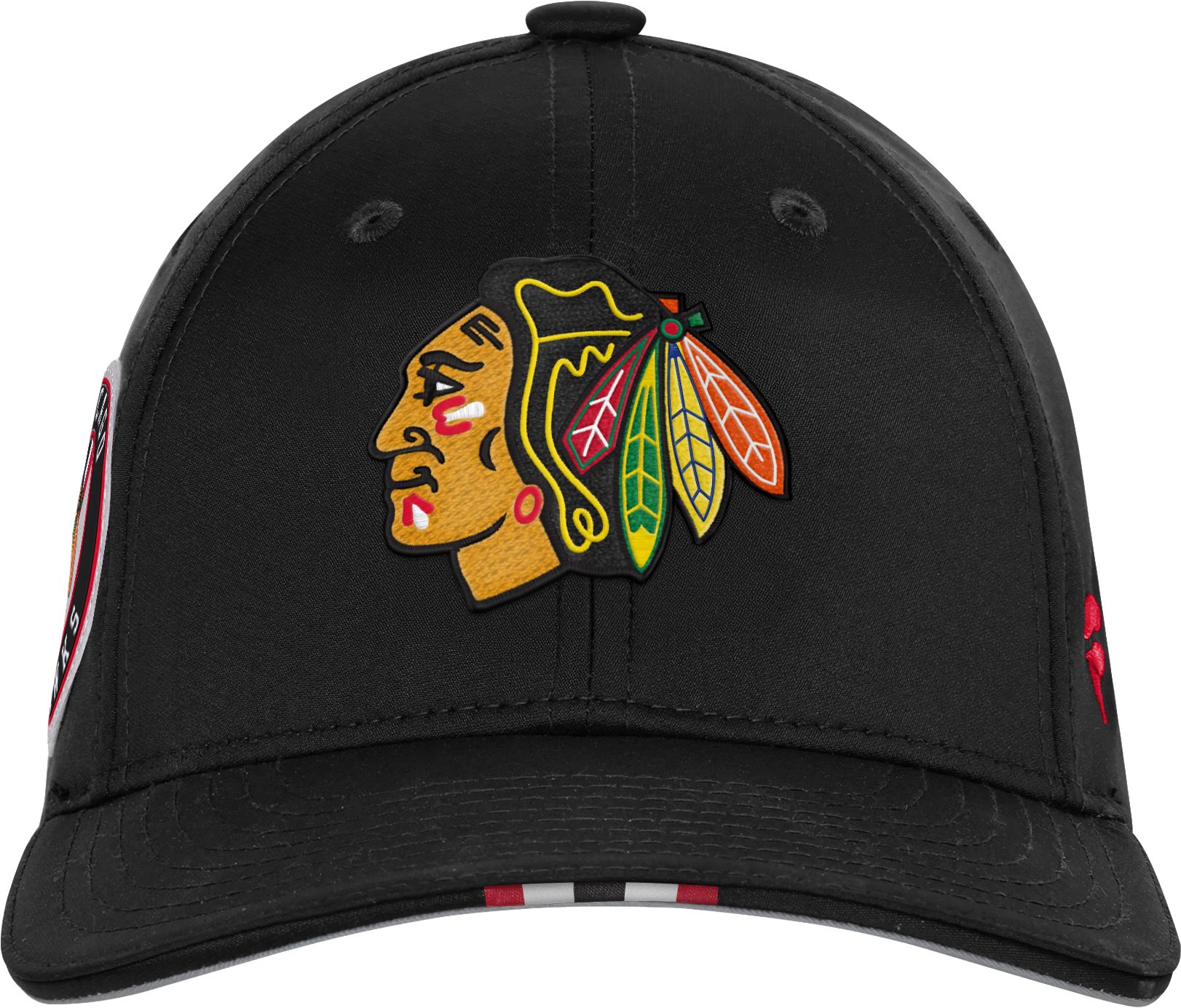 NHL Youth Chicago Blackhawks Black 2025 Draft Podium Adjustable Hat product image