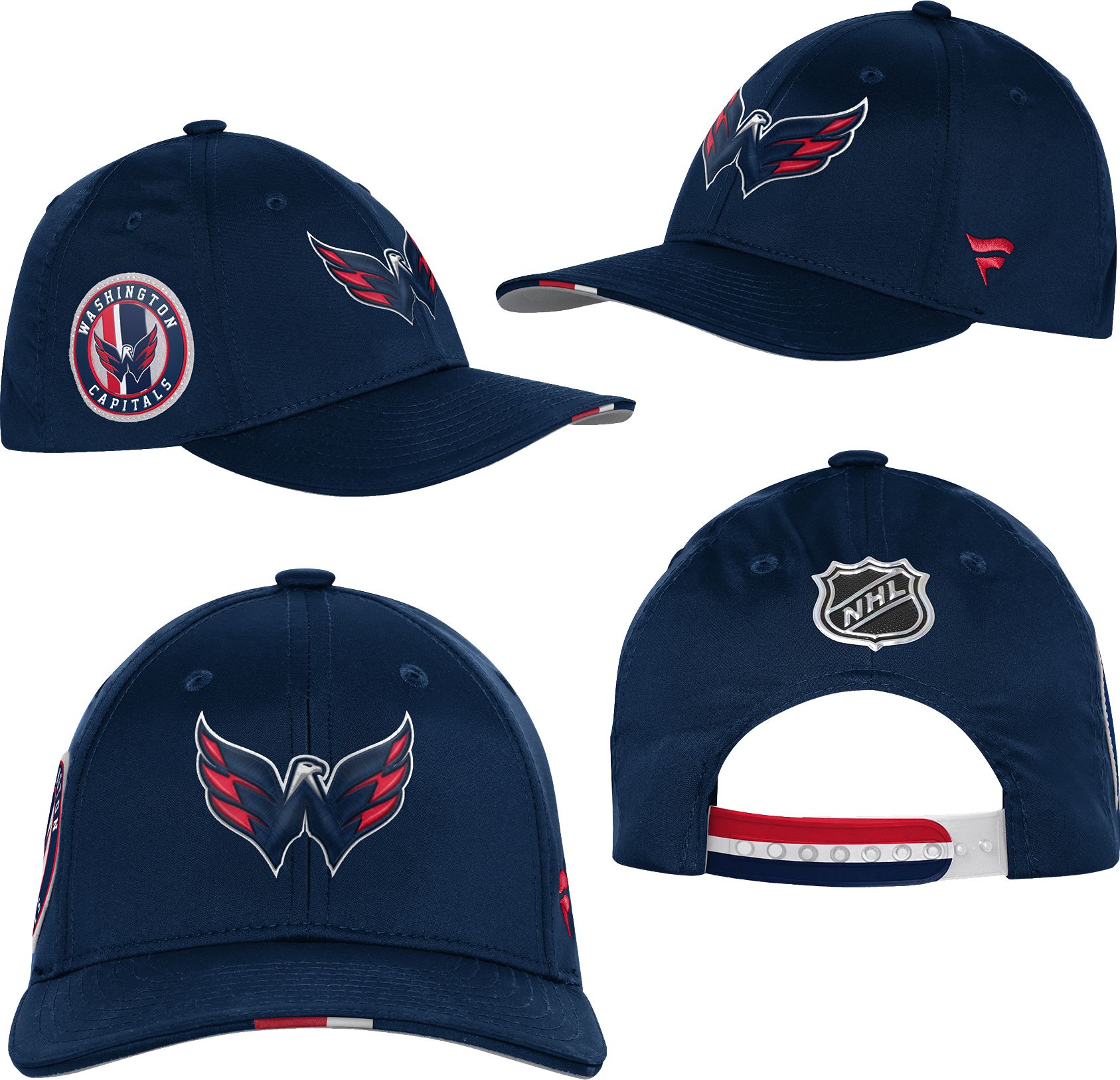NHL Youth Washington Capitals Black 2025 Draft Podium Adjustable Hat product image