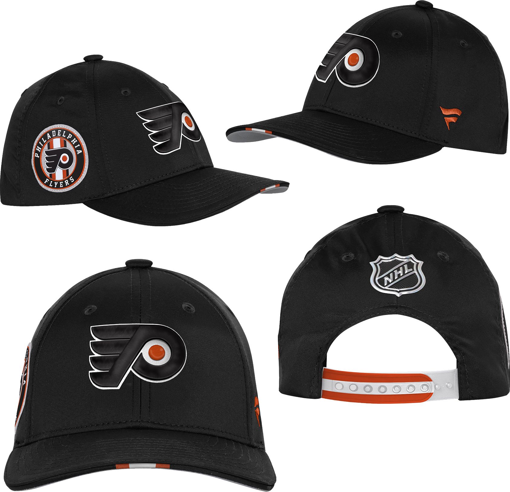 NHL Youth Philadelphia Flyers Black 2025 Draft Podium Adjustable Hat product image