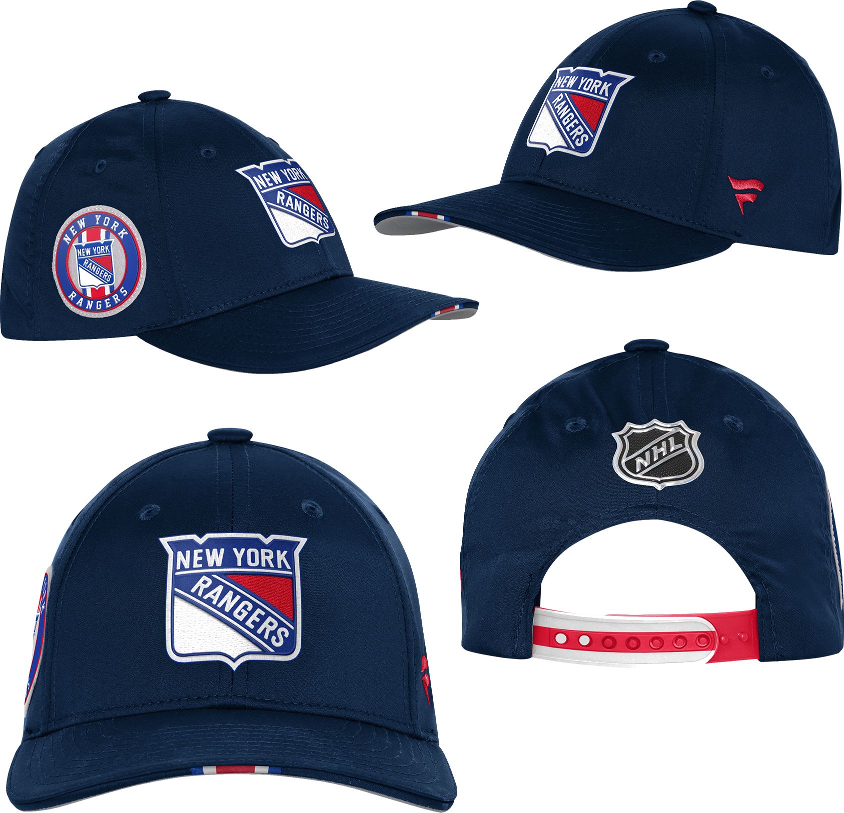 NHL Youth New York Rangers Black 2025 Draft Podium Adjustable Hat product image