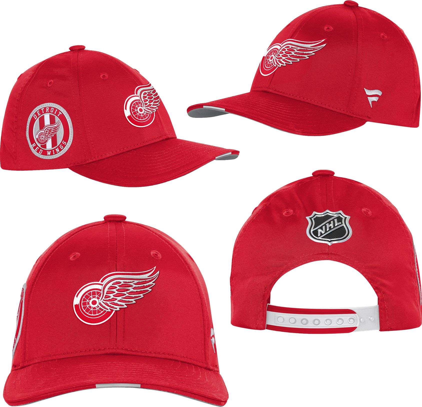 NHL Youth Detroit Red Wings Black 2025 Draft Podium Adjustable Hat product image